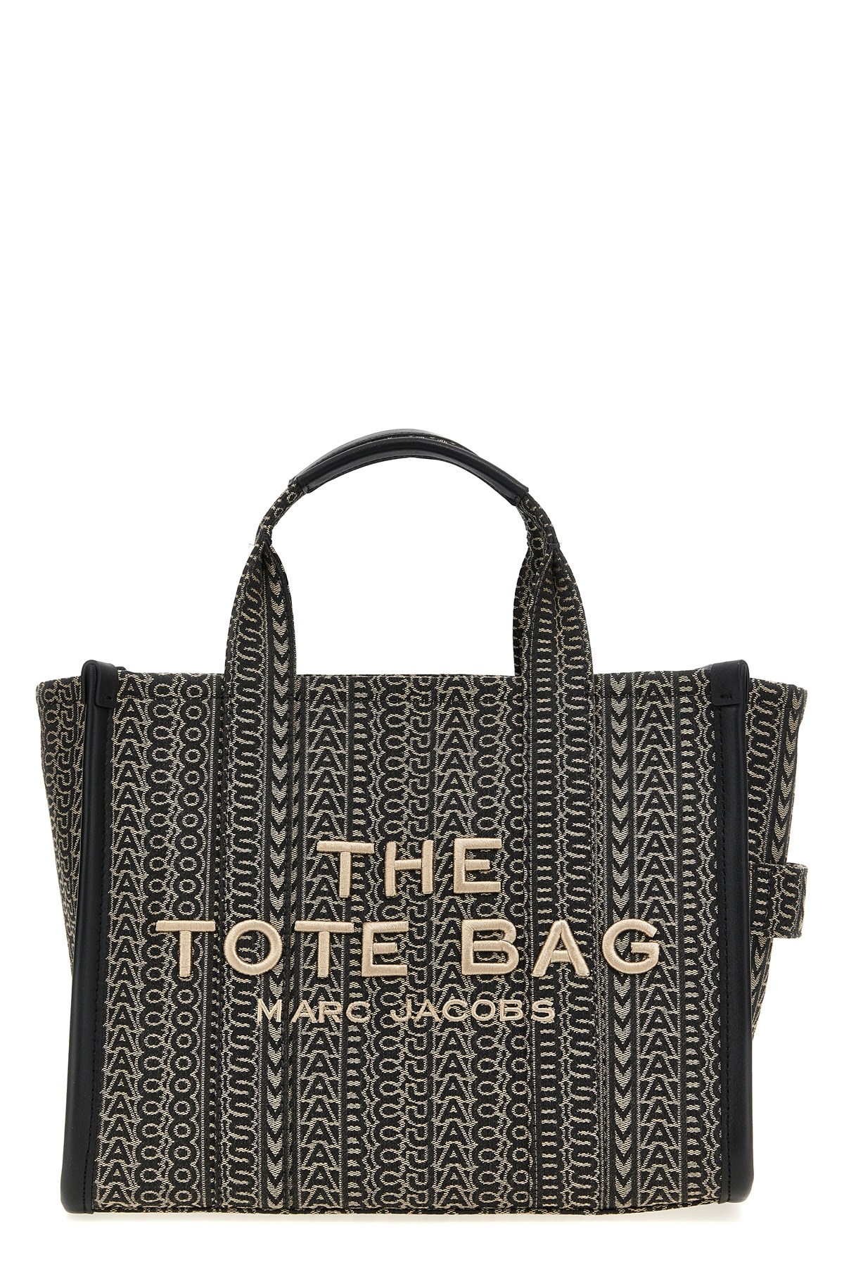 トートバッグ Ganni Logo embroidery denim shopping bag Ganni Large Logo Embroidered Denim Tote Bag in Black | Lyst