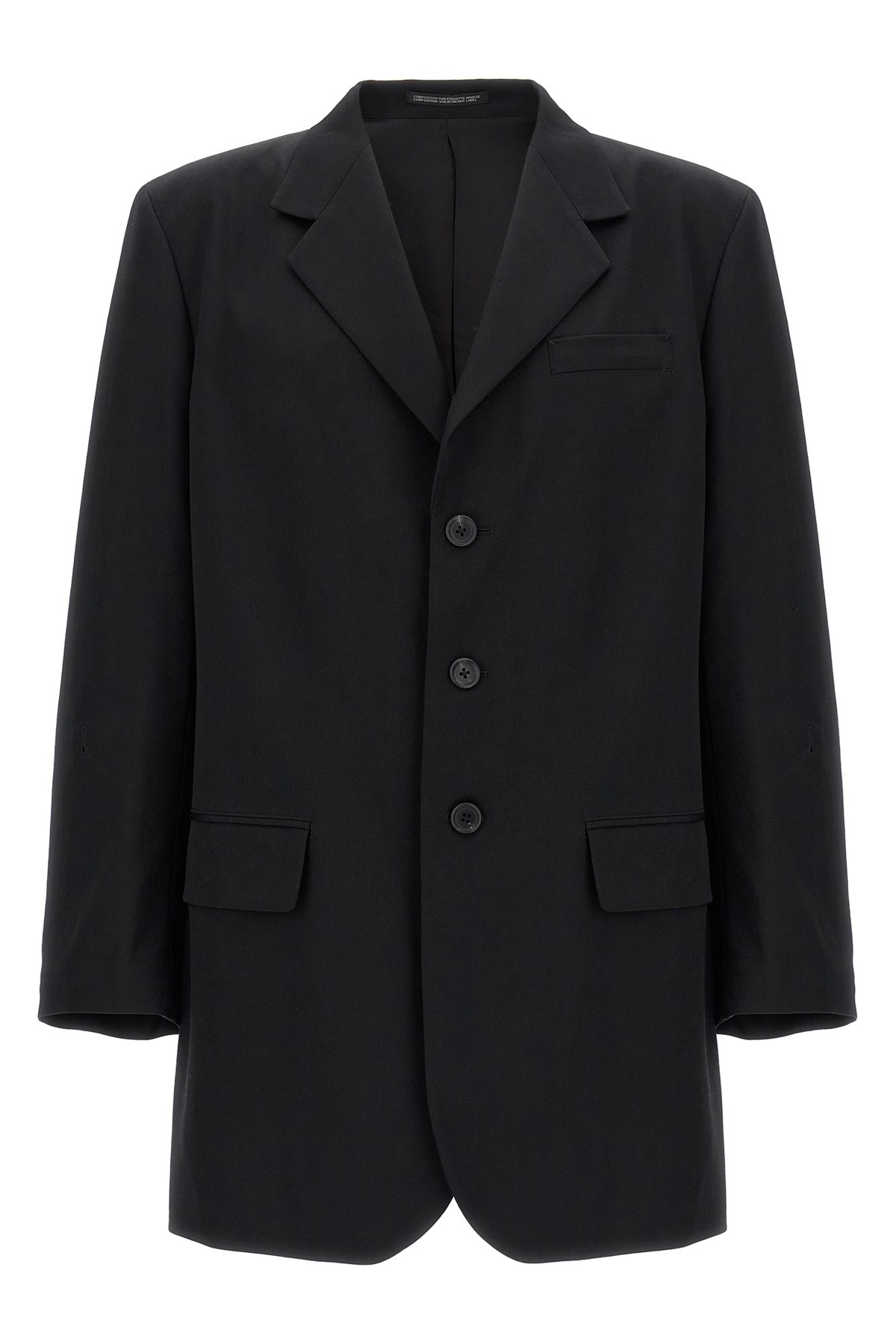 Yohji Yamamoto Single-breasted Blazer With Back Opening