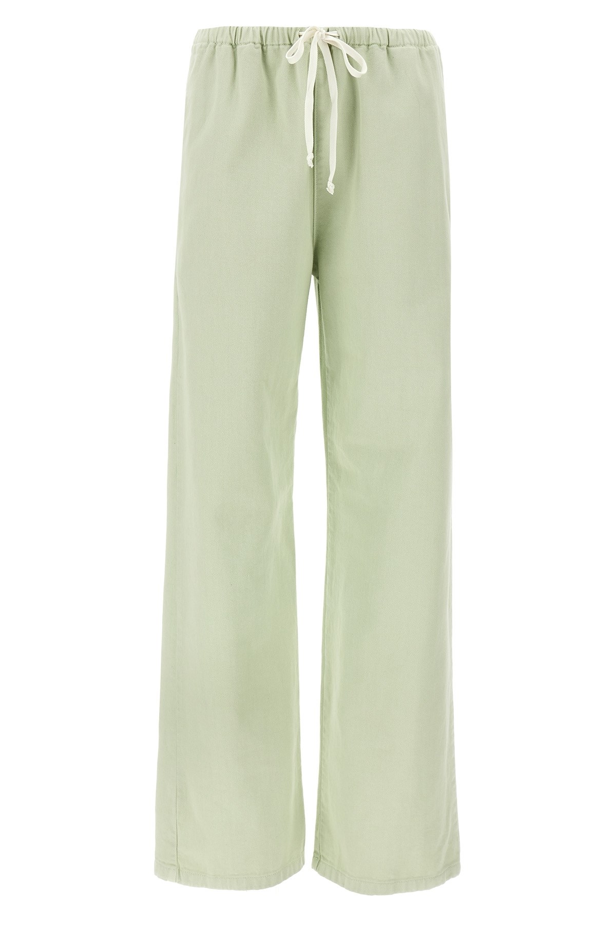 Mm6 Maison Margiela Elastic Waistband Wide Leg Trousers With Back Pocket
