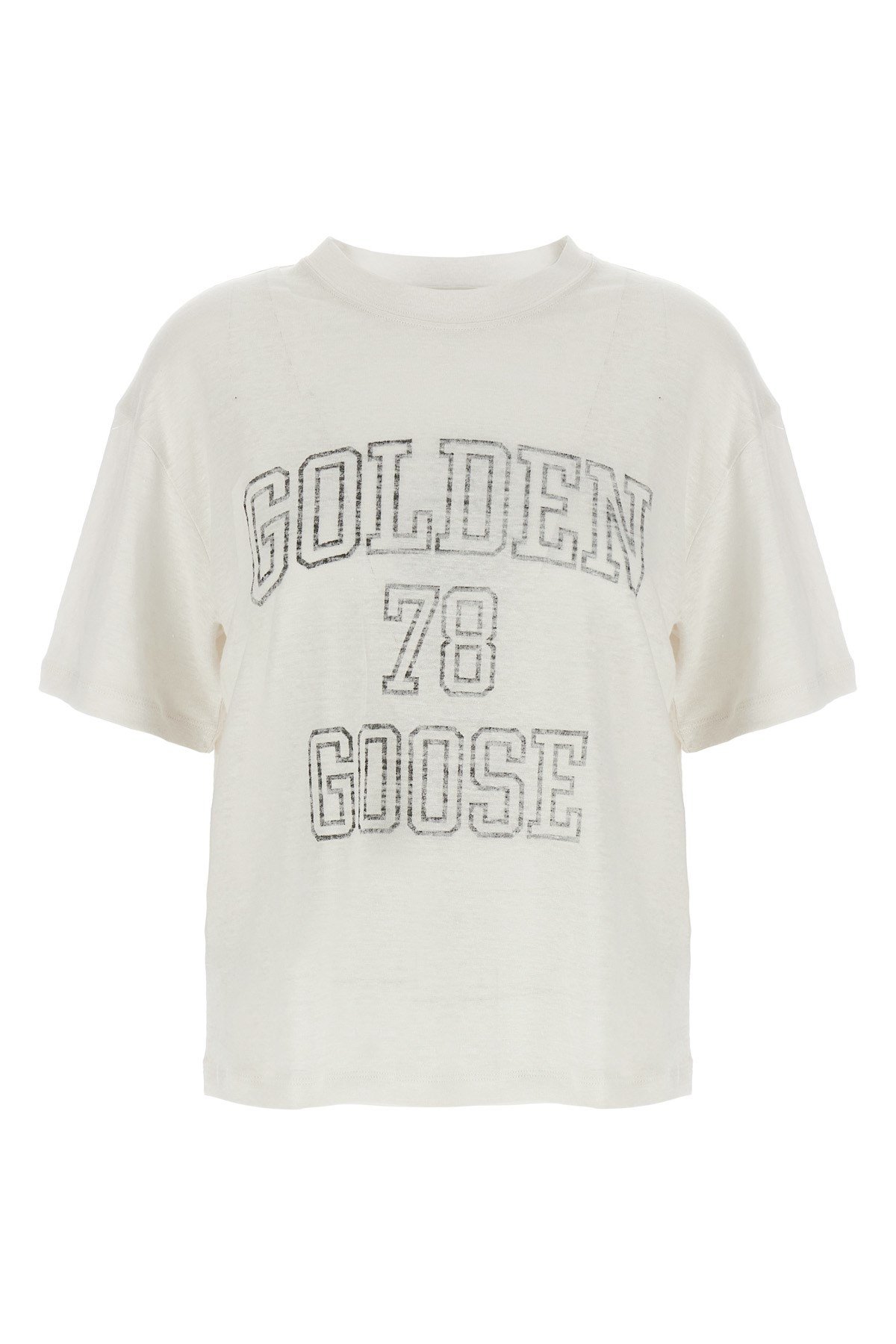 Shop Golden Goose Linen T-shirt