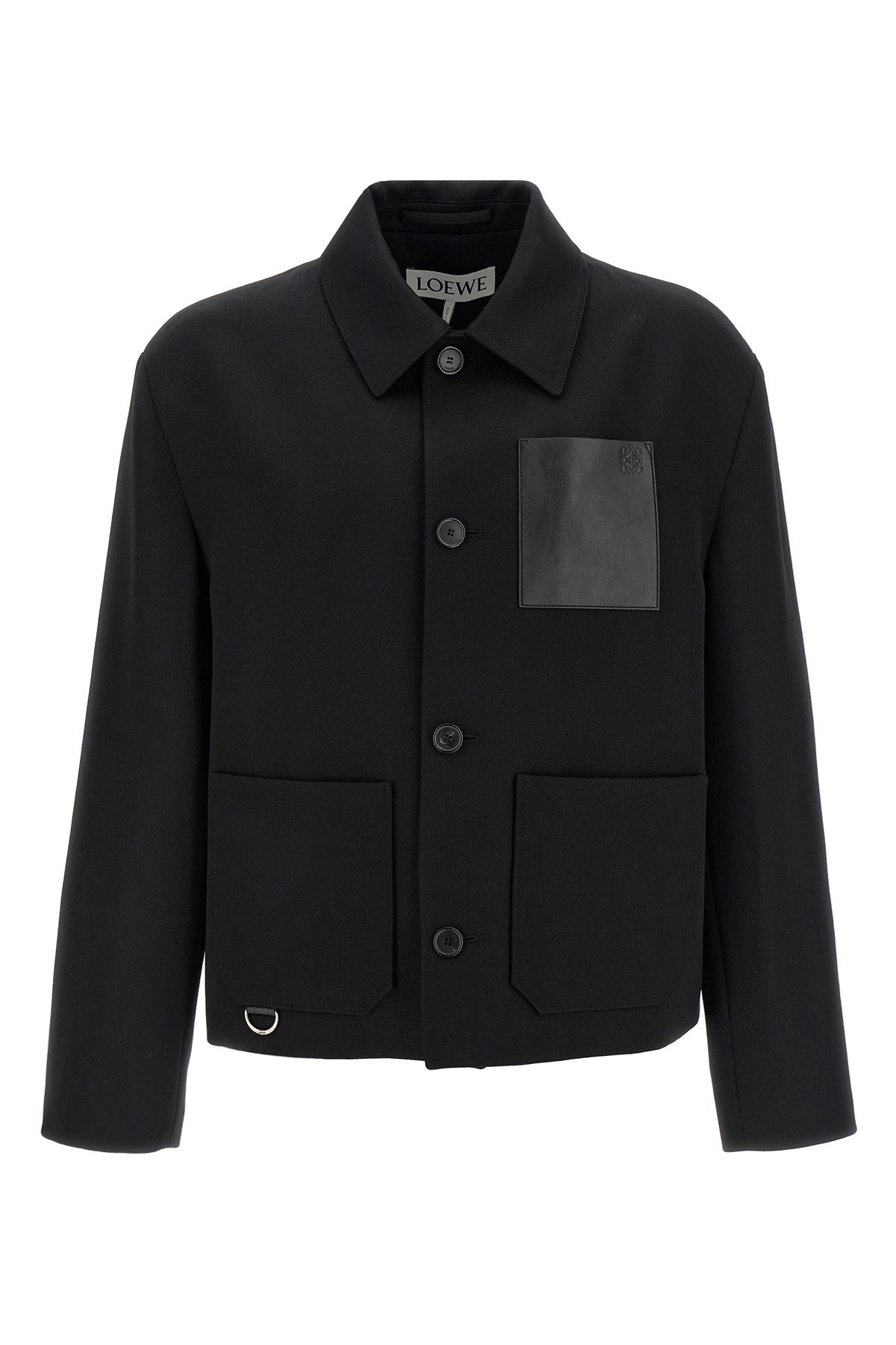 Loewe Leather Pocket Wool Jacket