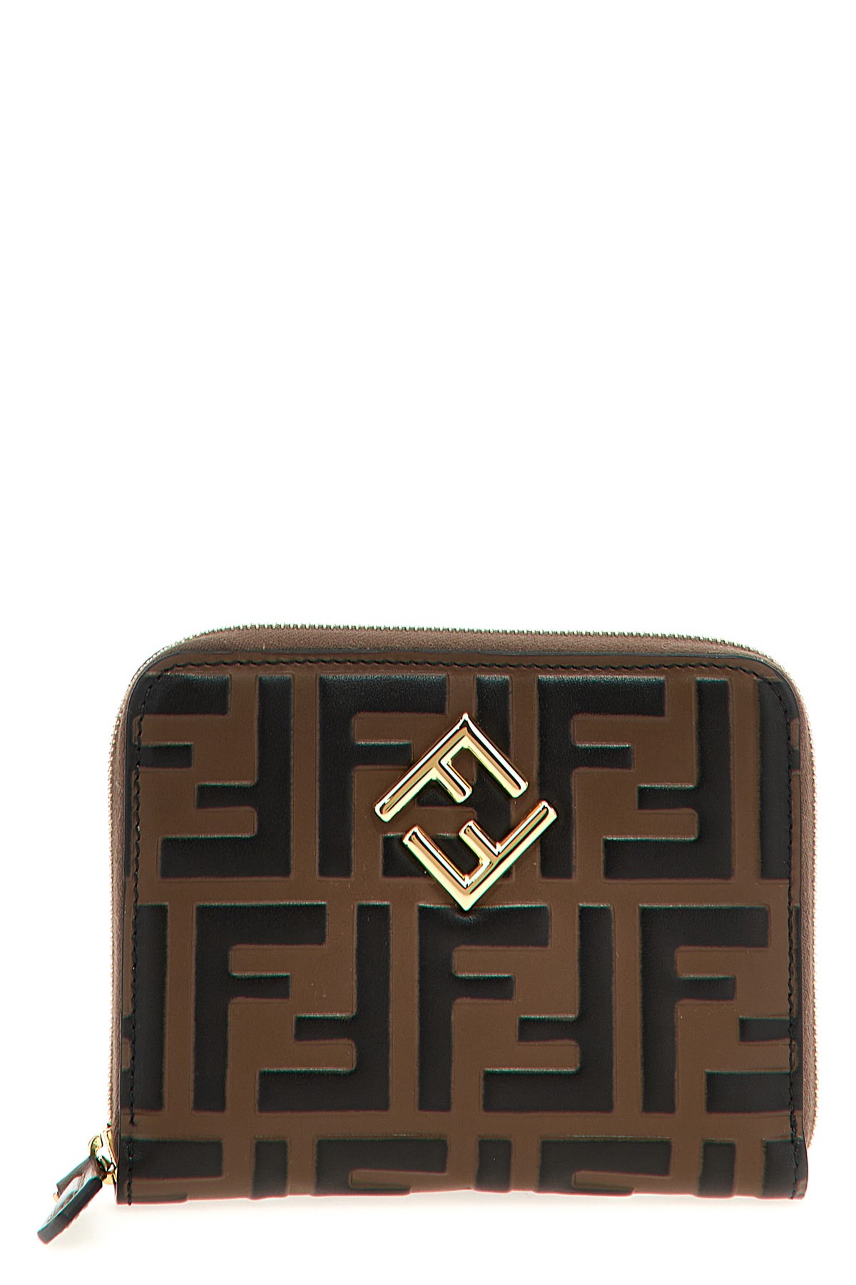 Fendi Medium Ff Diamonds Zip-around Wallet