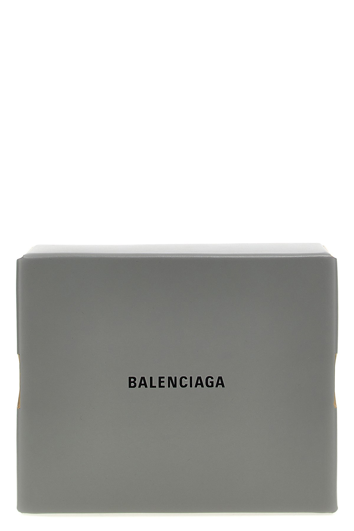 Balenciaga Rectangular Top Handle Clutch Bag In Gray