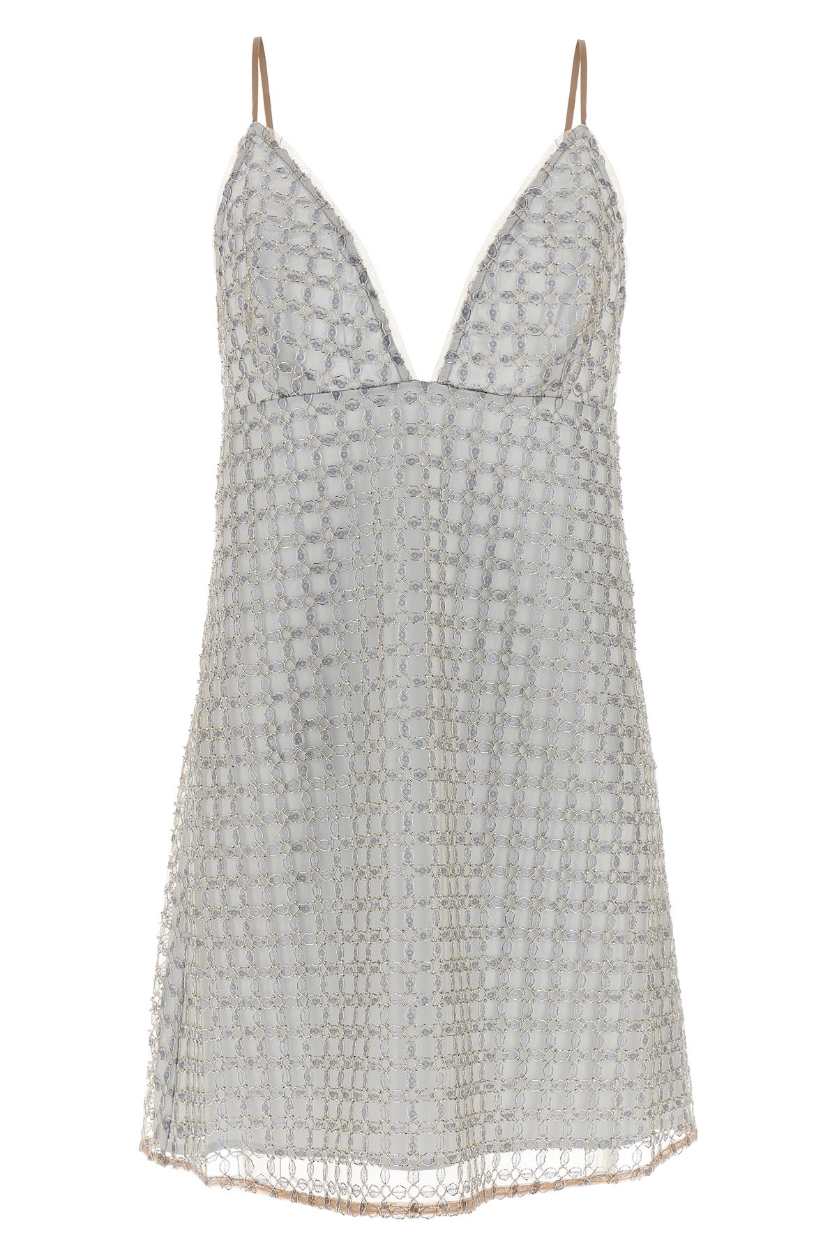 Rotate Birger Christensen 'beaded A-line Mini' Dress In White