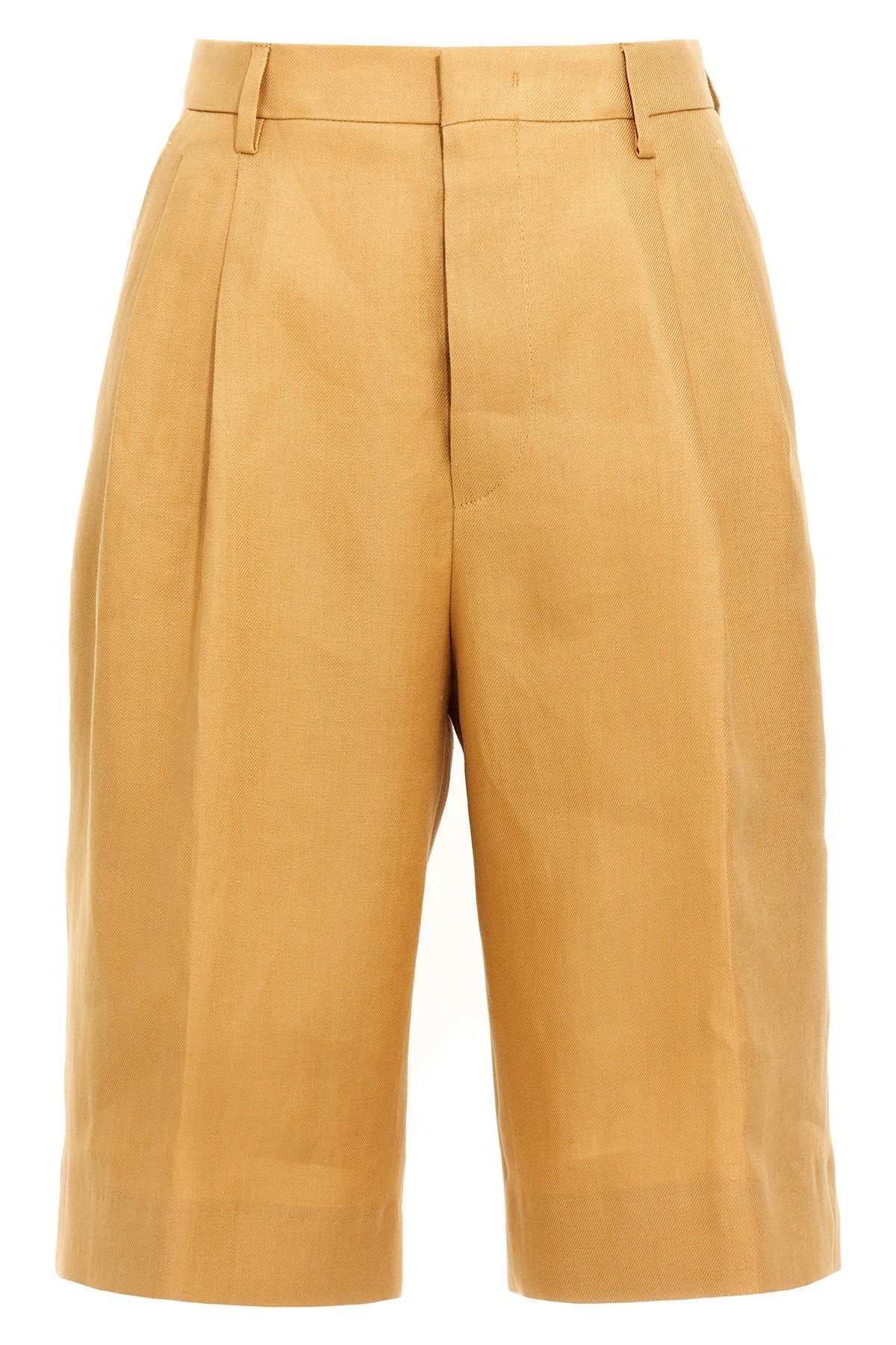 Tagliatore Front Pleated Bermuda Shorts With Belt Loops