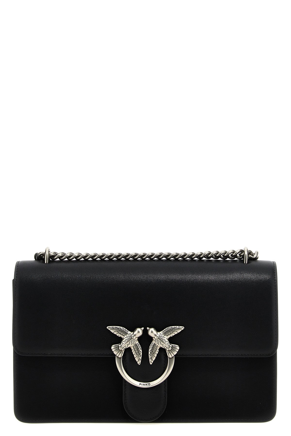 ショルダーバッグ・ポシェット Pinko Mini Love Bag Soft Crossbody Bag In Leather Crossbody bag Pinko Mini Love Bag One Chevron in black
