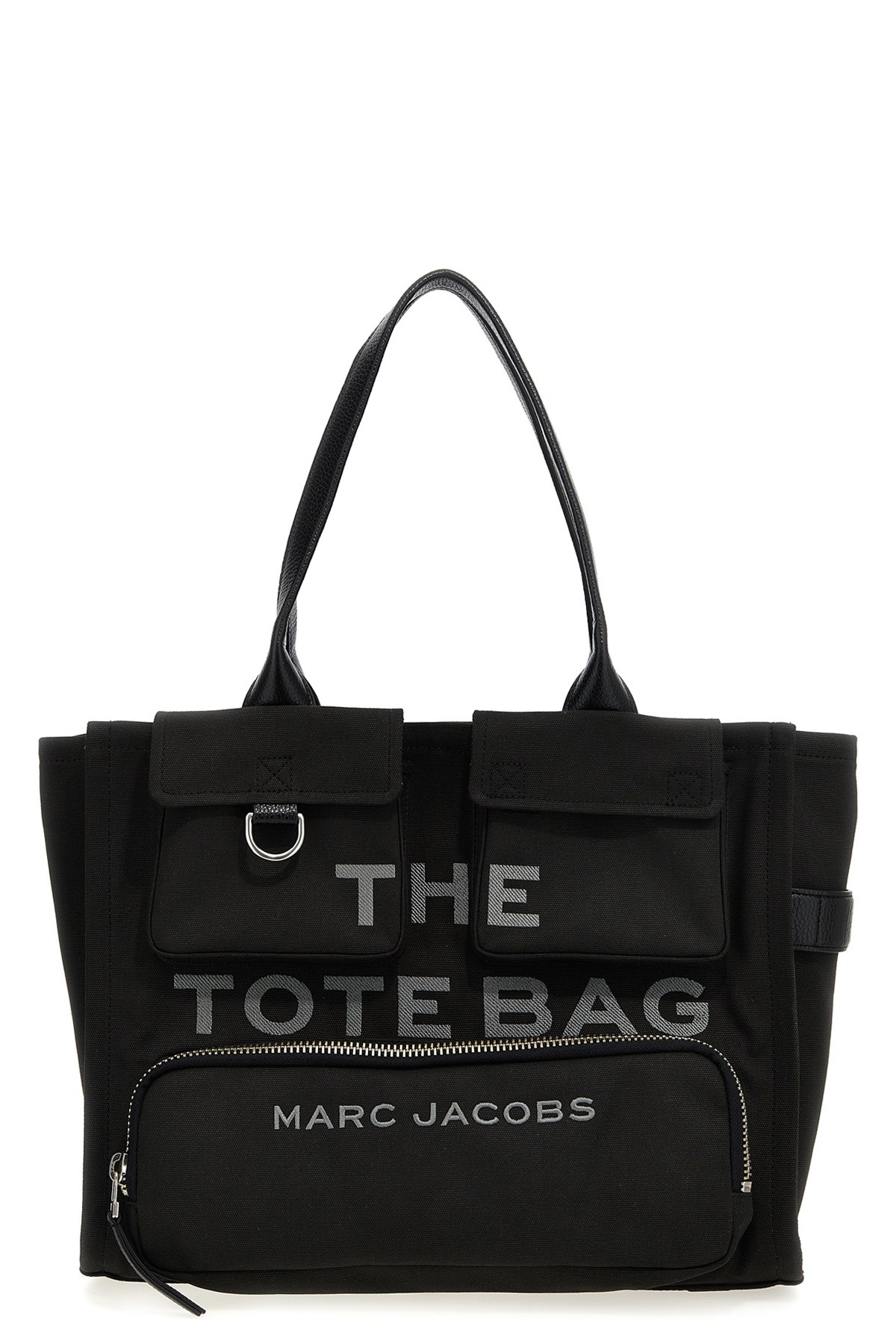 Marc Jacobs The Cargo Canvas Large Tote Shopping Bag In Black