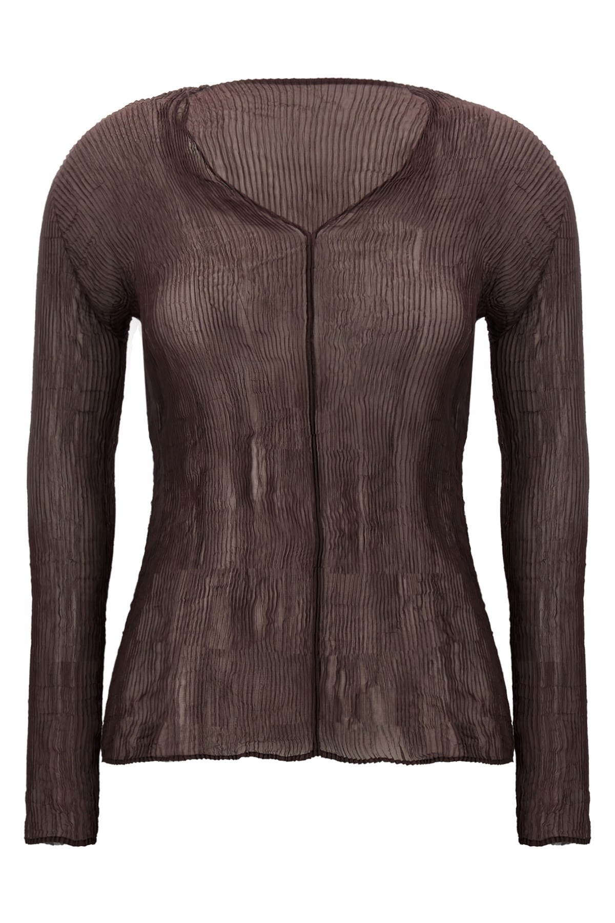 Issey Miyake Chiffon Twist 1 Sweaters And Cardigans Brown