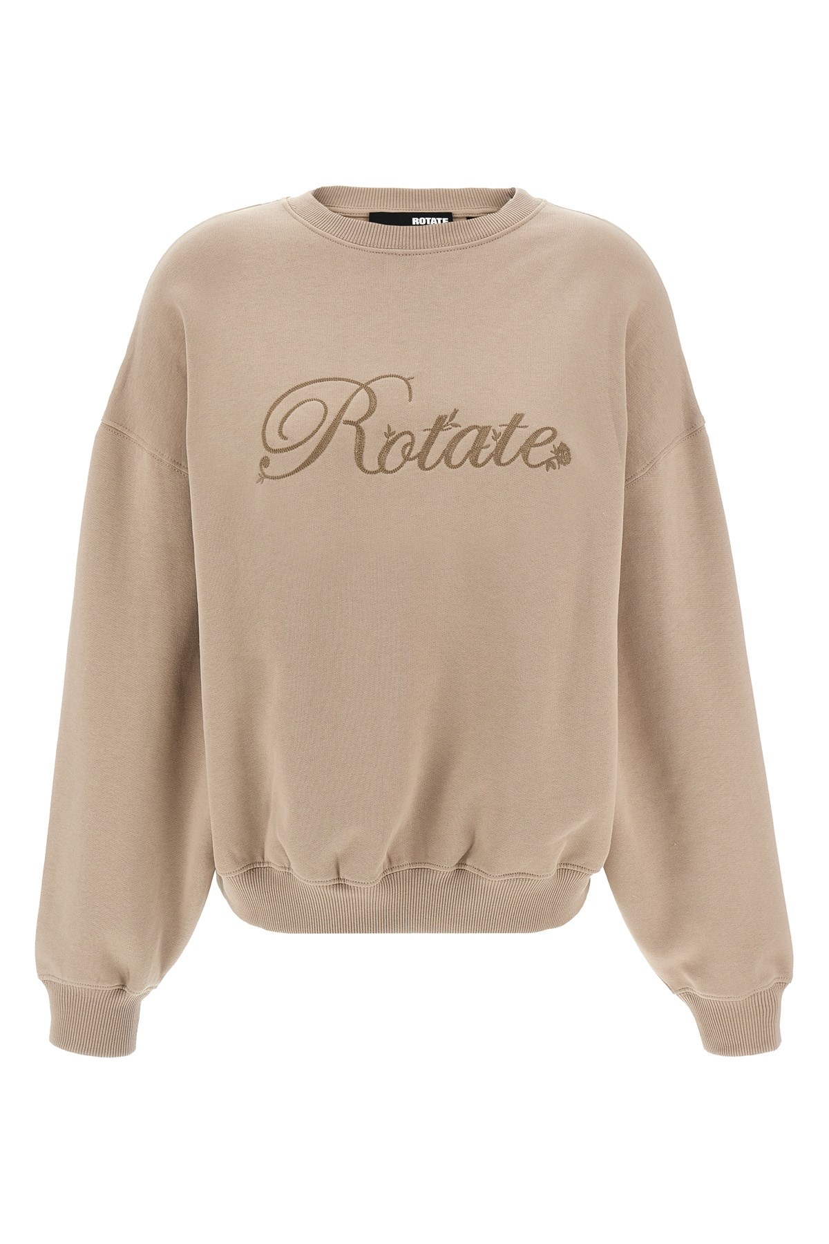 Rotate Birger Christensen 'ribbed Crewneck Sweatshirt Long Sleeves'