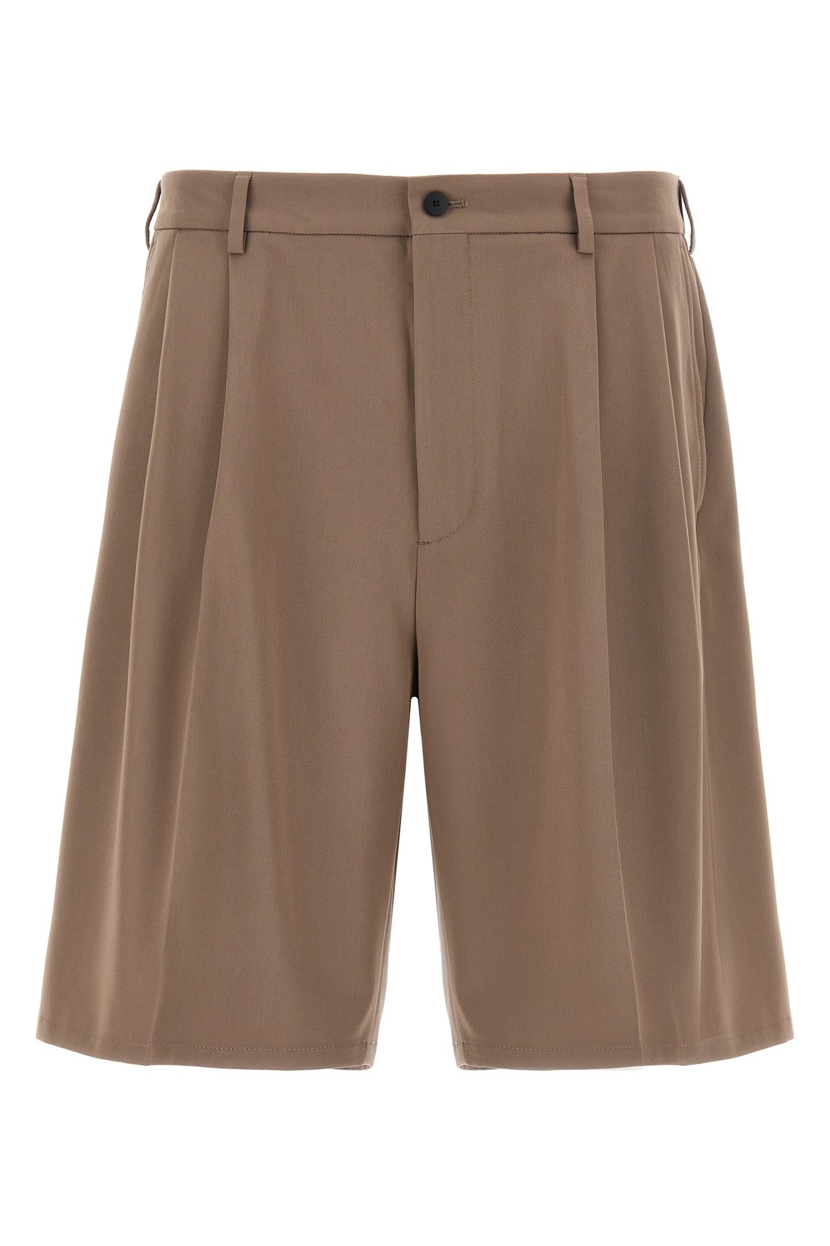 Cellar Door Brown Lenny Bermuda Shorts In Brown