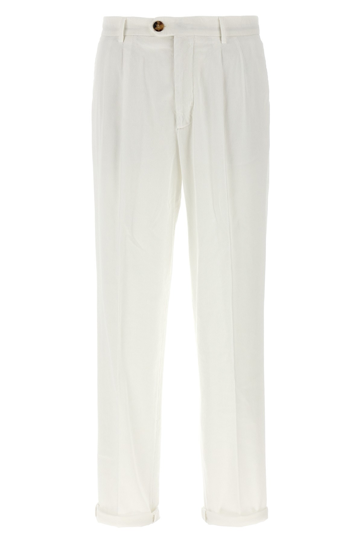 Brunello Cucinelli Velvet Trousers Rolled Cuffs