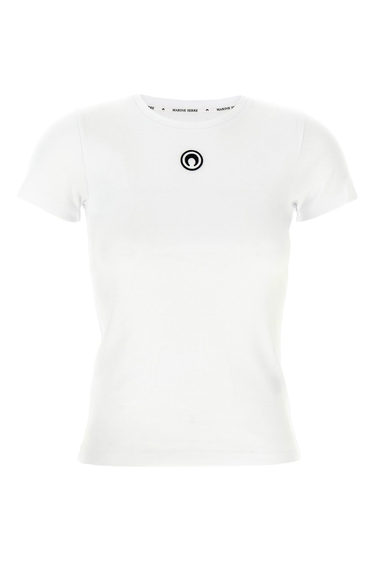 Marine Serre 'moon Logo' T-shirt In White