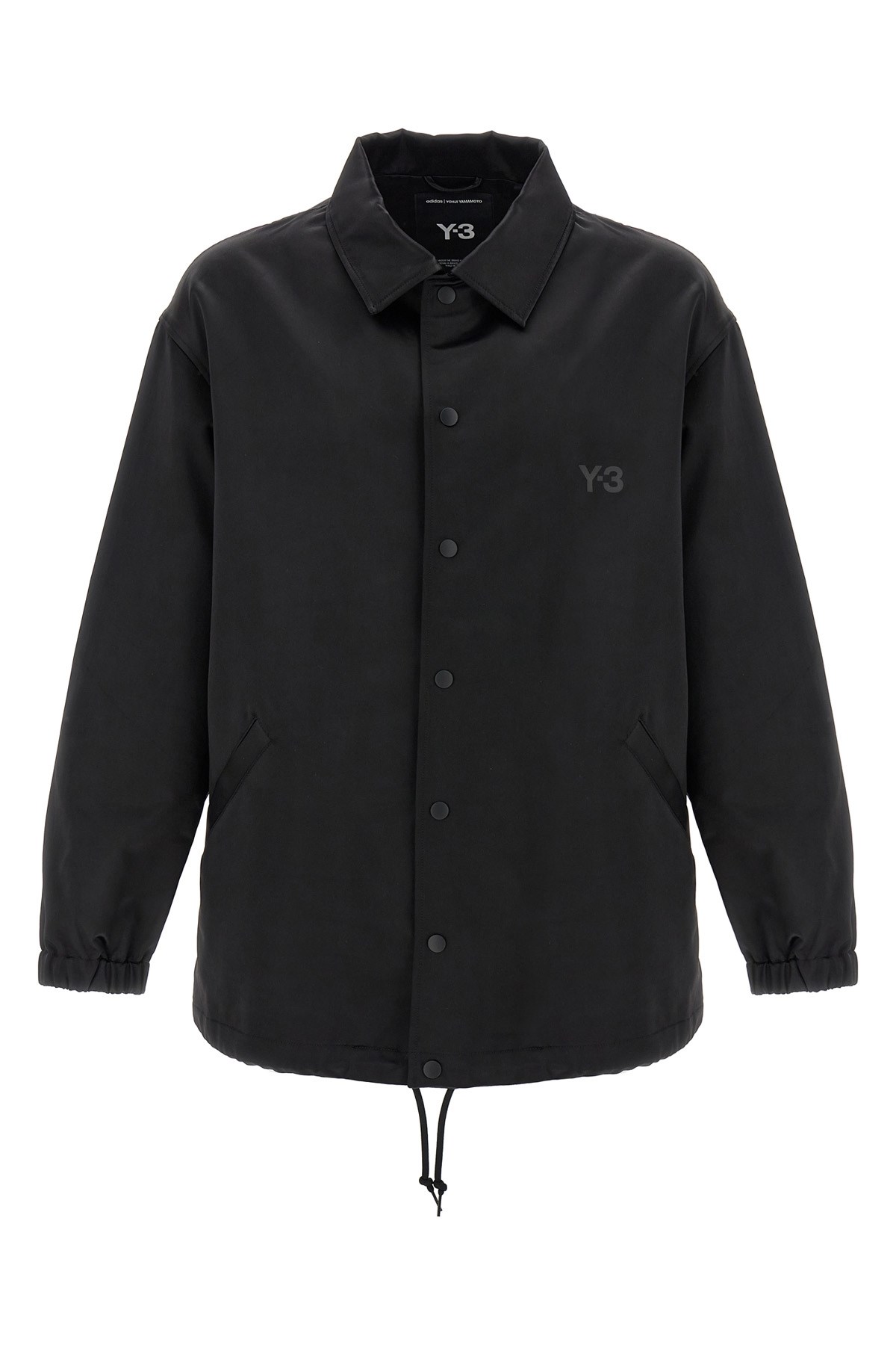 Y-3 Cotton Blend Gfx Coach Jacket In Black