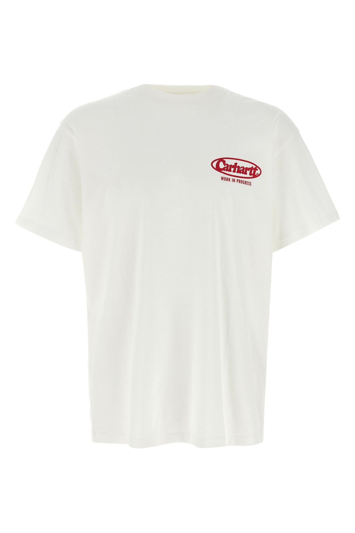 Carhartt Cotton Crew Neck T-shirt With Graphic Print In White