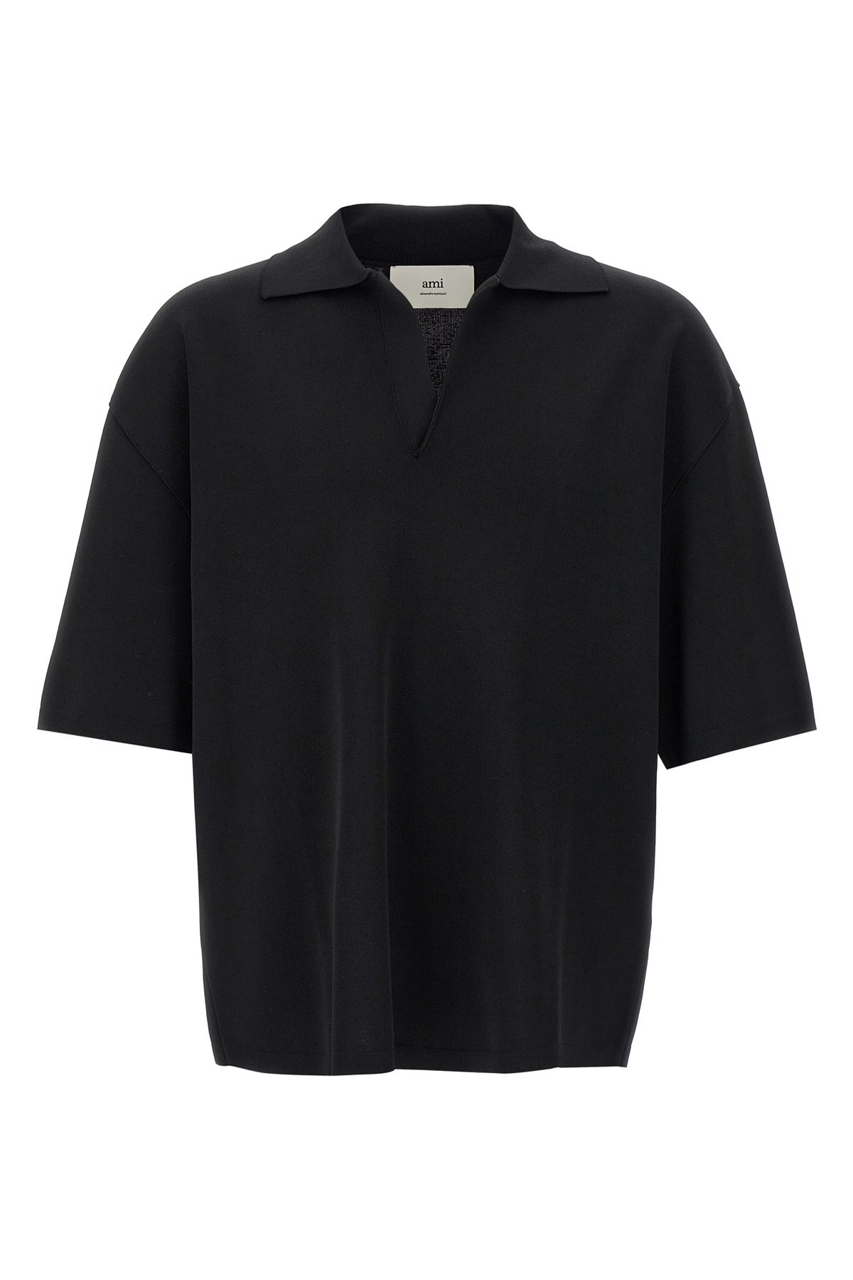 AMI ALEXANDRE MATTIUSSI AMI PARIS V-NECK POLO SHIRT