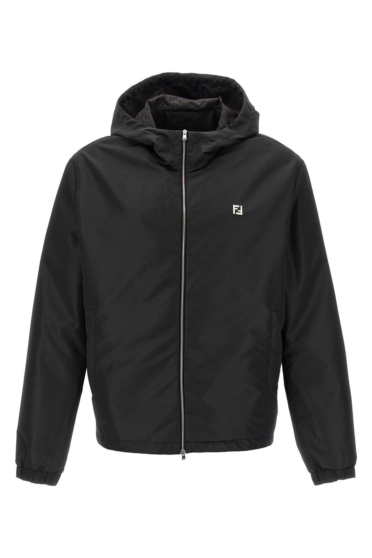 Fendi Branded Jacket With Hood And Pockets