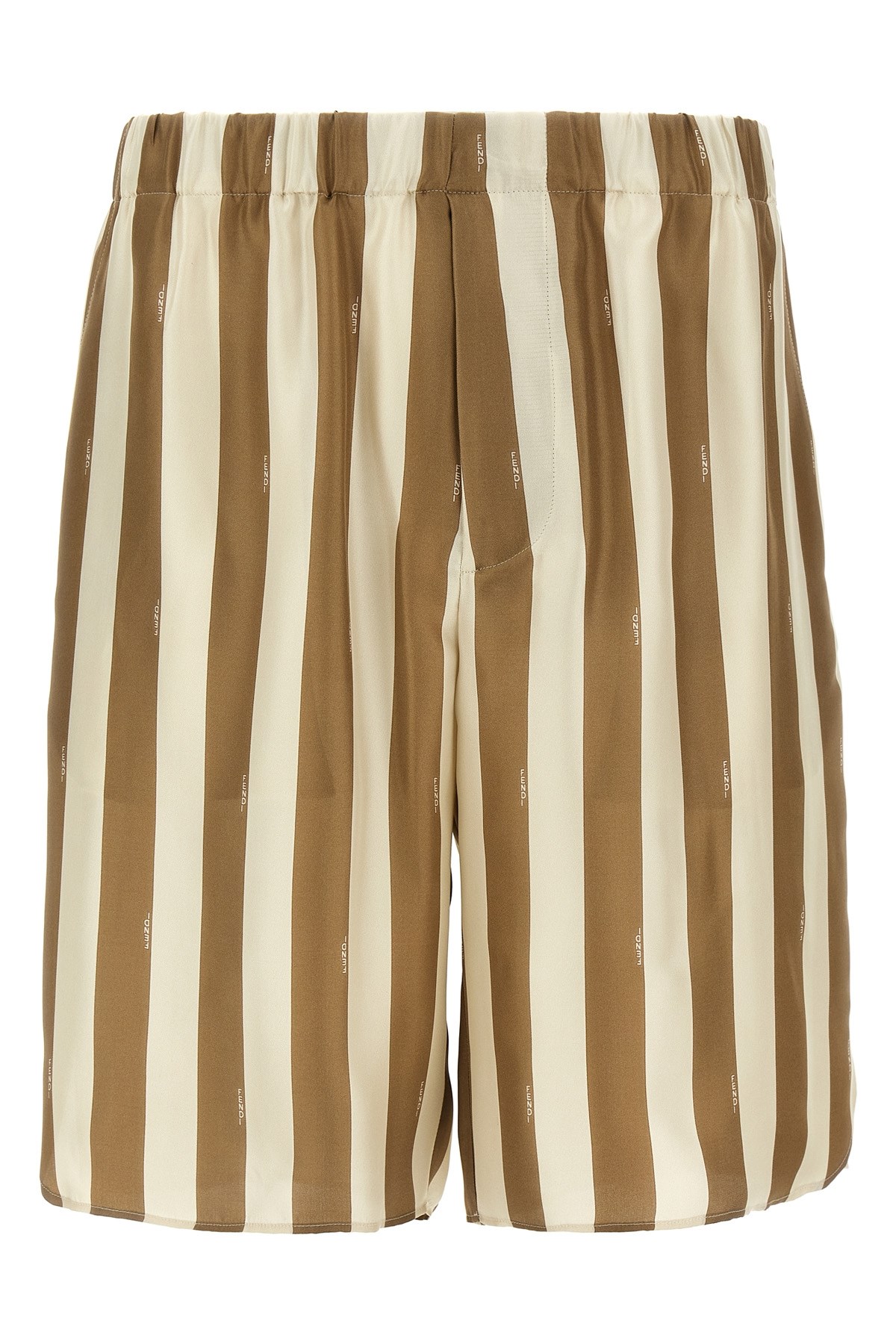 Fendi Printed Silk Bermuda Shorts
