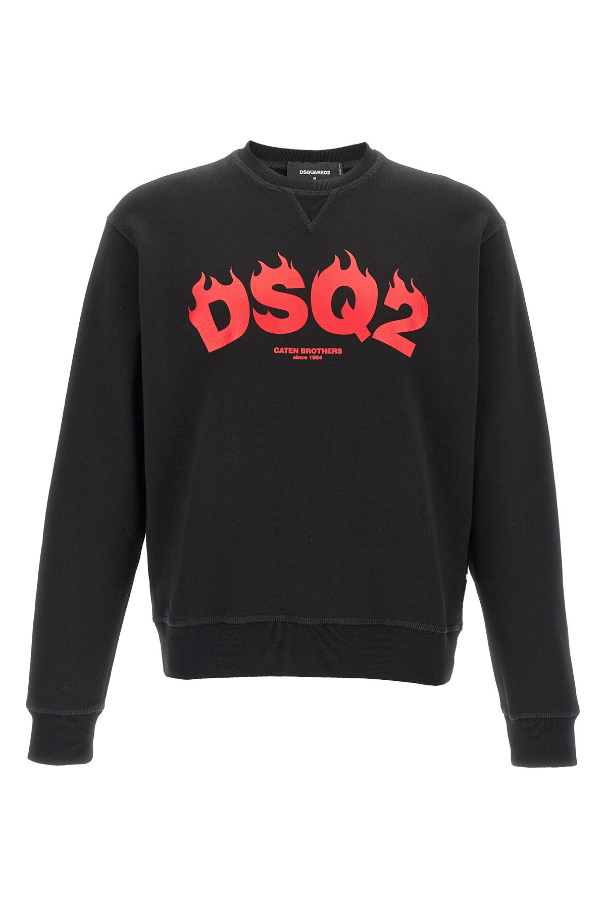 Dsquared2 Man Sweatshirt Black Size L Cotton