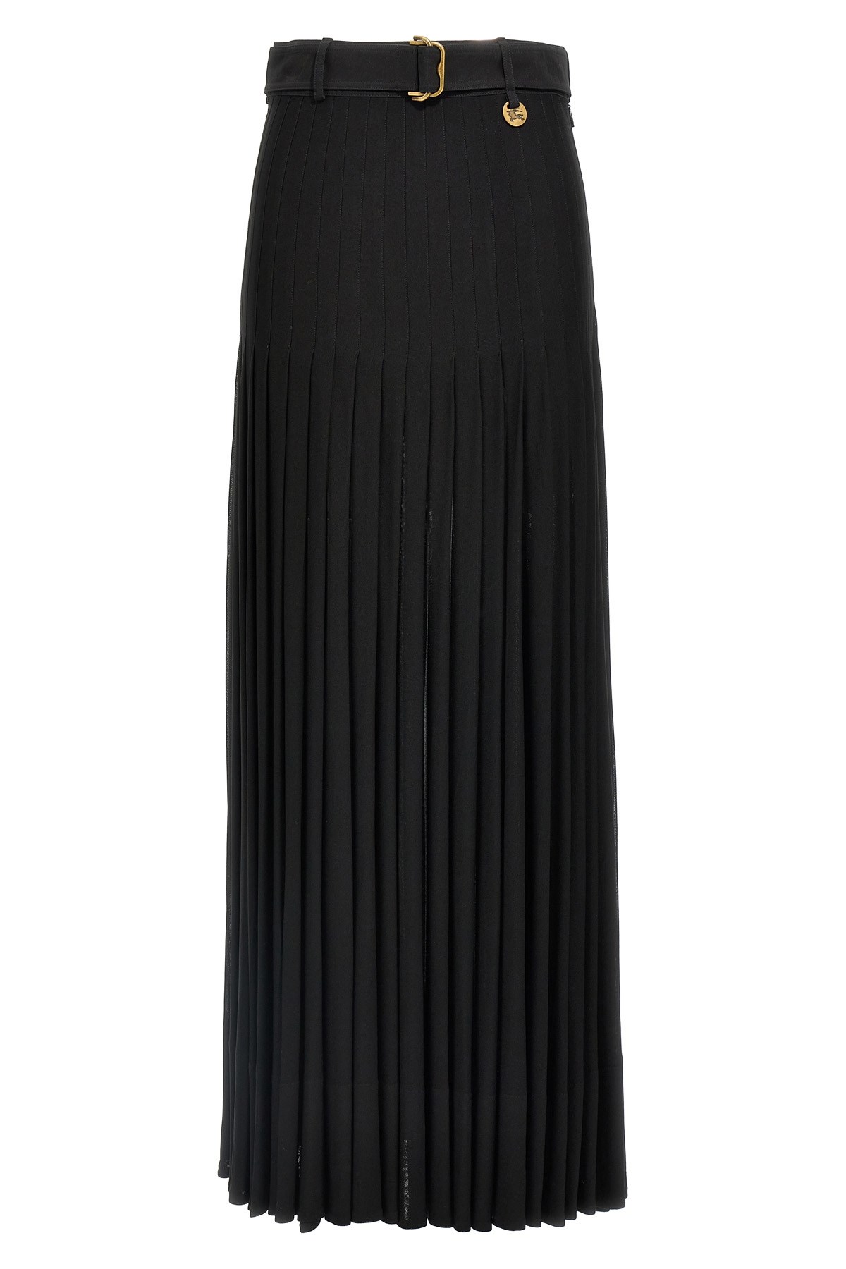 Burberry Crepe Jersey Maxi Skirt Skirts Black