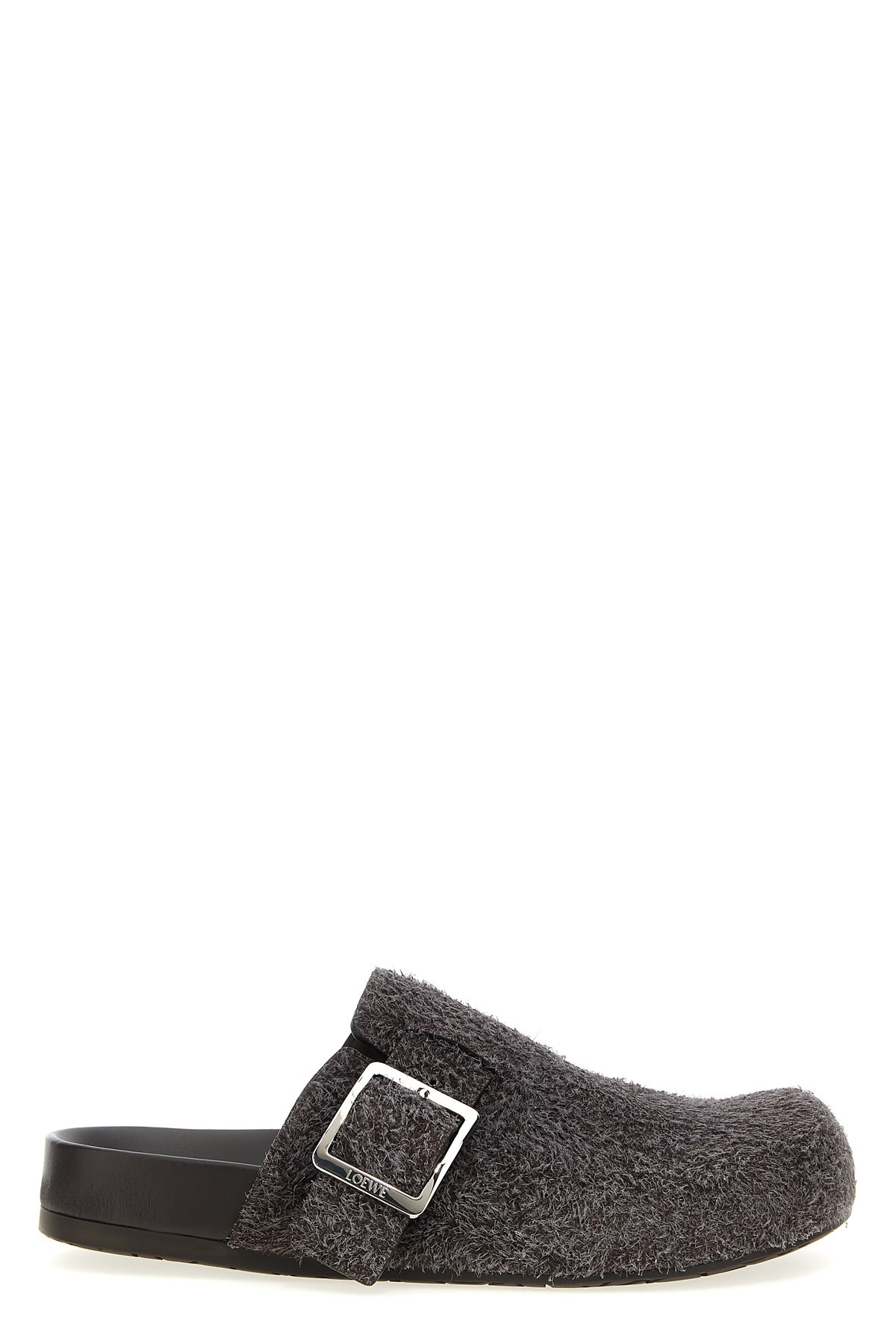 Loewe Mud Suede Ease Buckle Slippers