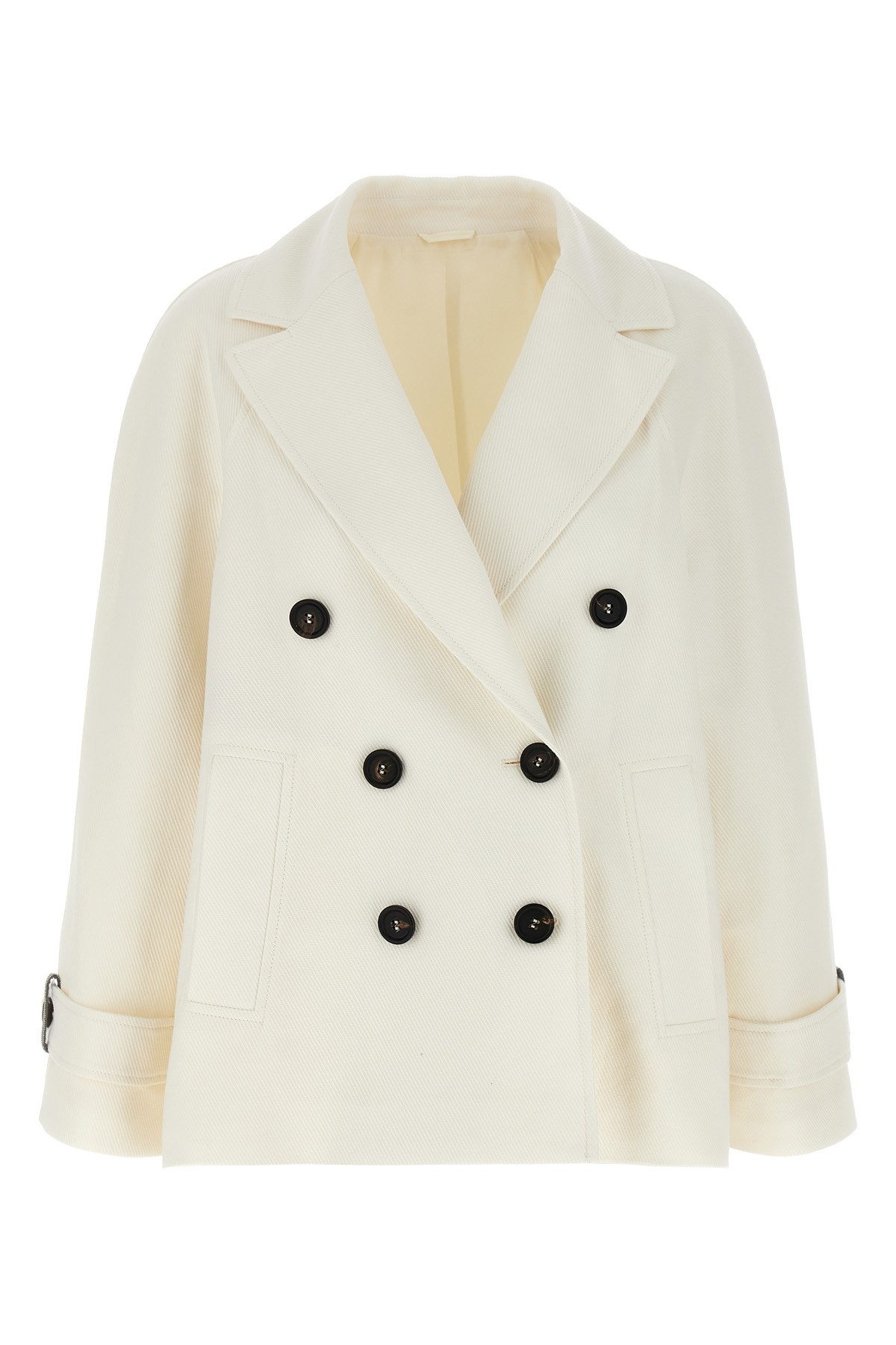 Brunello Cucinelli Double-breasted Blazer Blazer And Suits White