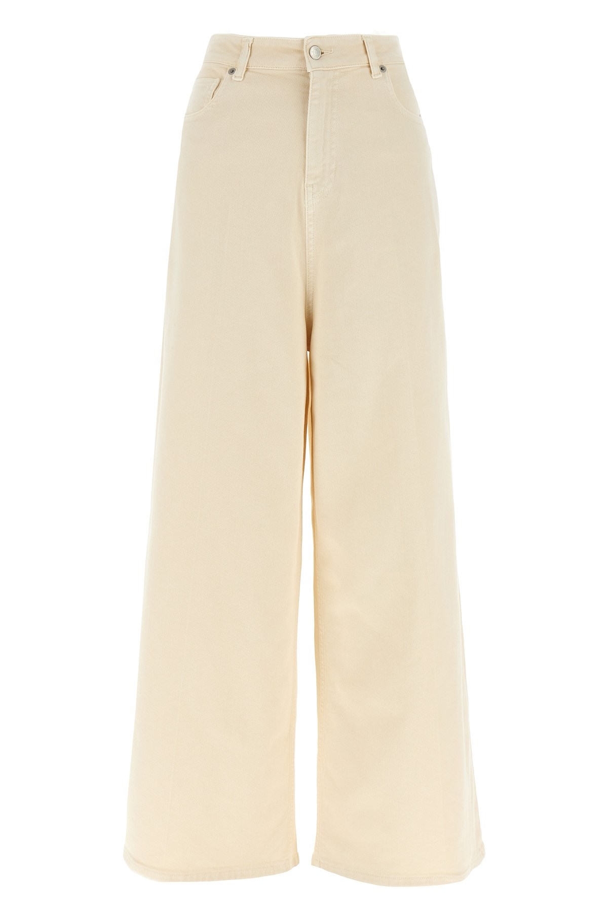 Nude High-waisted Wide Leg Jeans