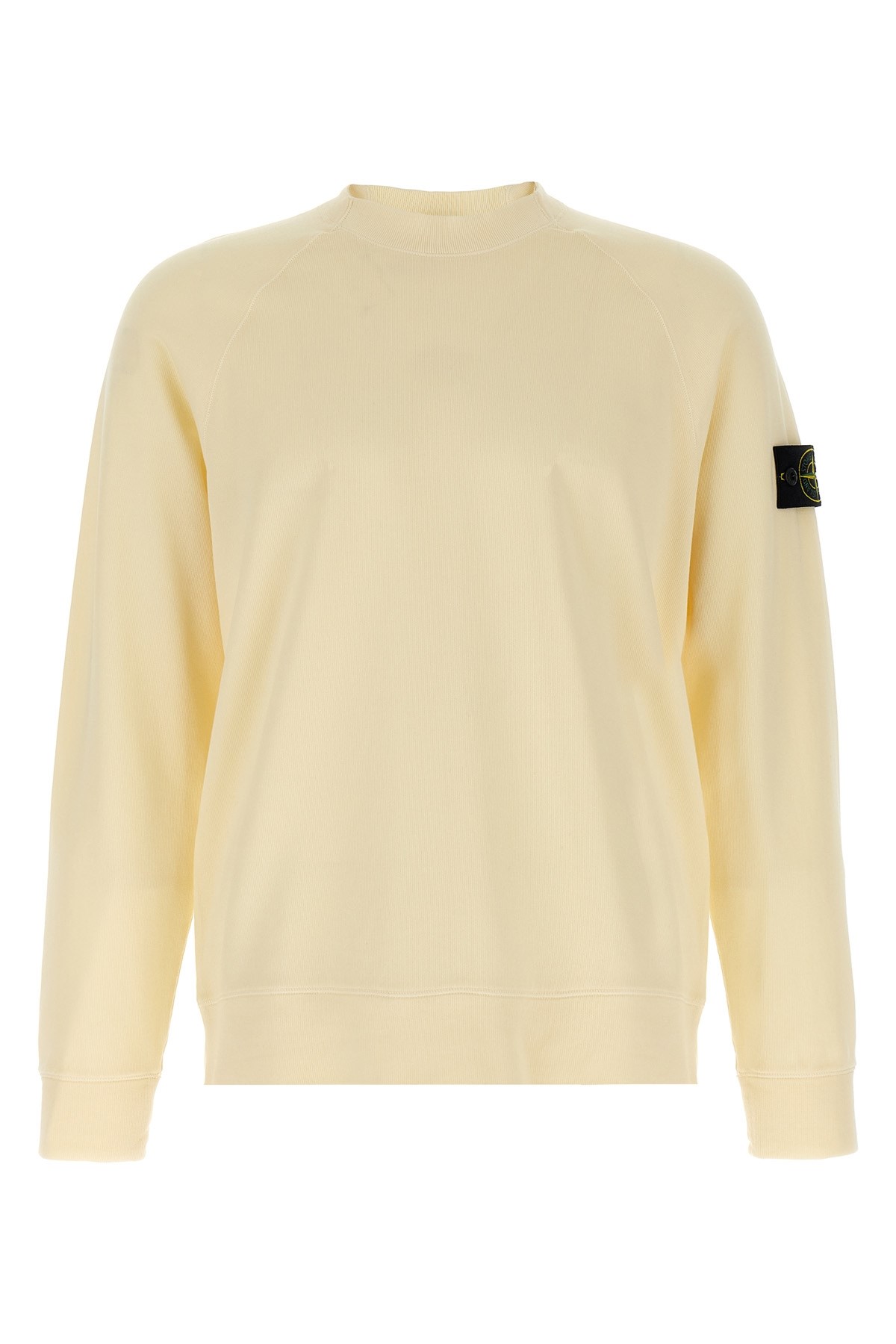 Stone Island Ribbed Crew-neck Cotton Sweater With Long Sleeves
