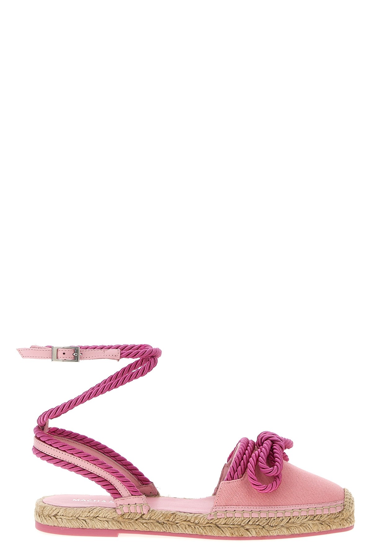 Mach&mach Bow Detail Fabric Espadrilles Rope