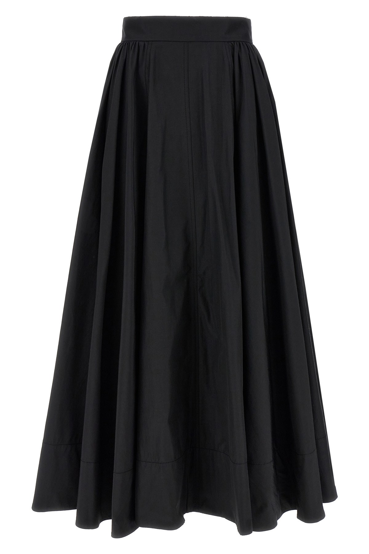 The Andamane Tiered Maxi Skirt In Lightweight Cotton Taffeta