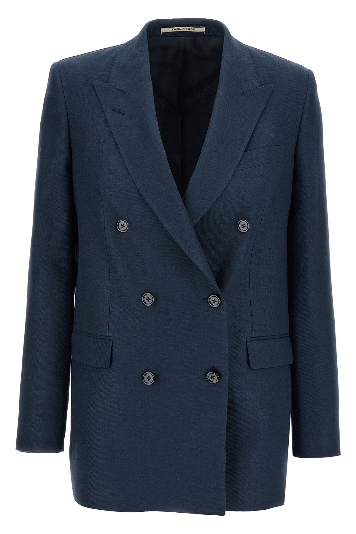 Tagliatore Tailored Jacket With Structured Shoulders And Vent