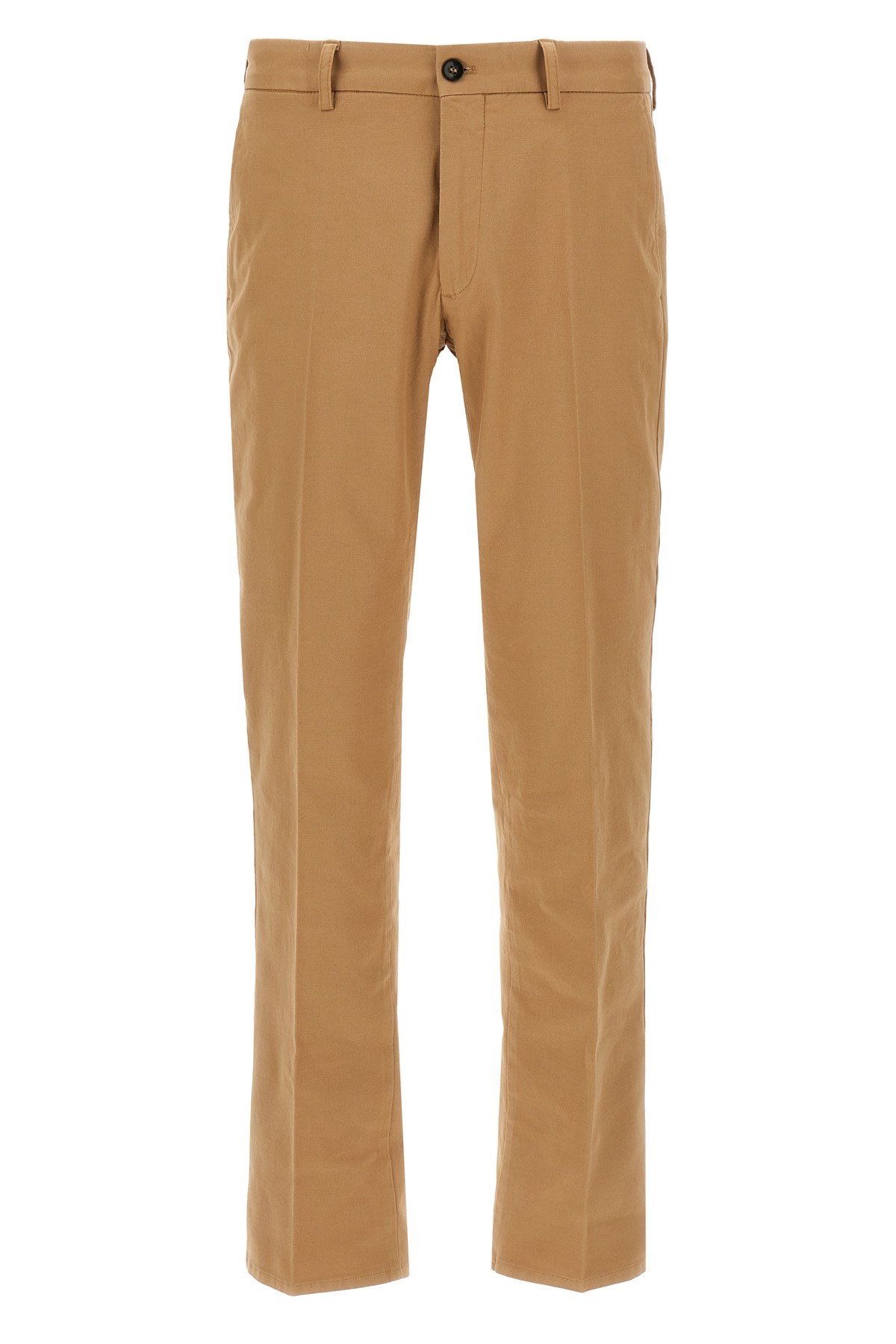 Incotex Cotton Trousers With Back Pocket And Belt Loops