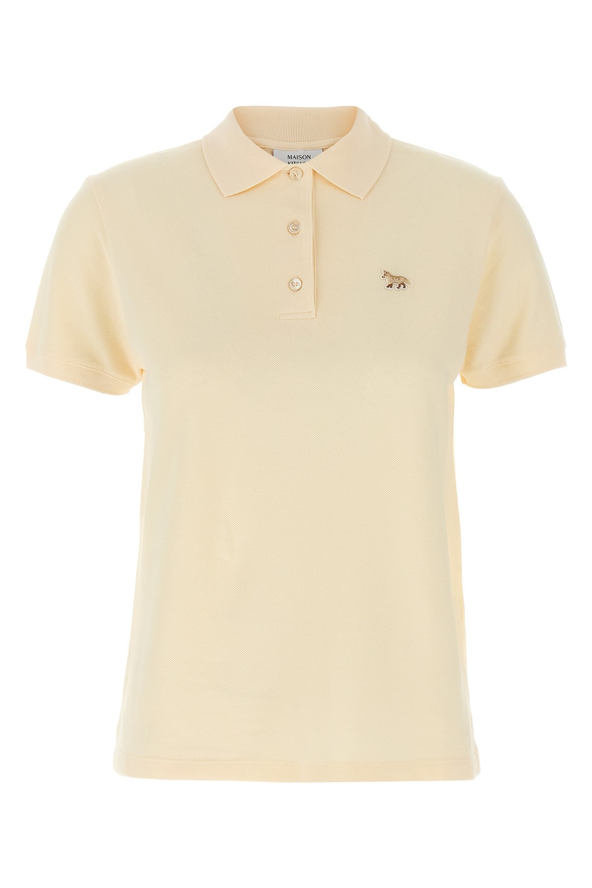 Maison Kitsuné Baby Fox Patch Regular Polo In Nude