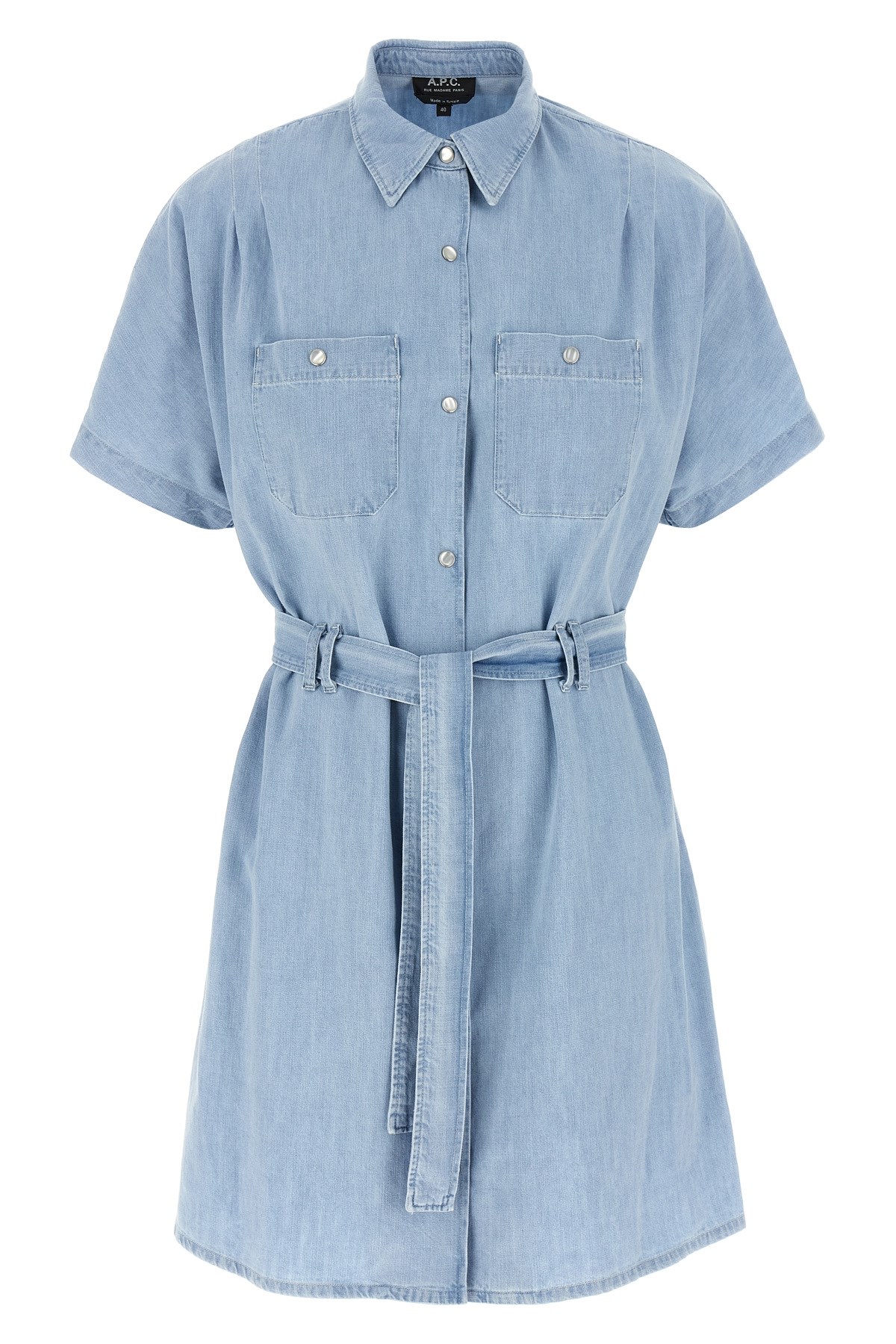 Apc Blue Suzanne Denim Minidress