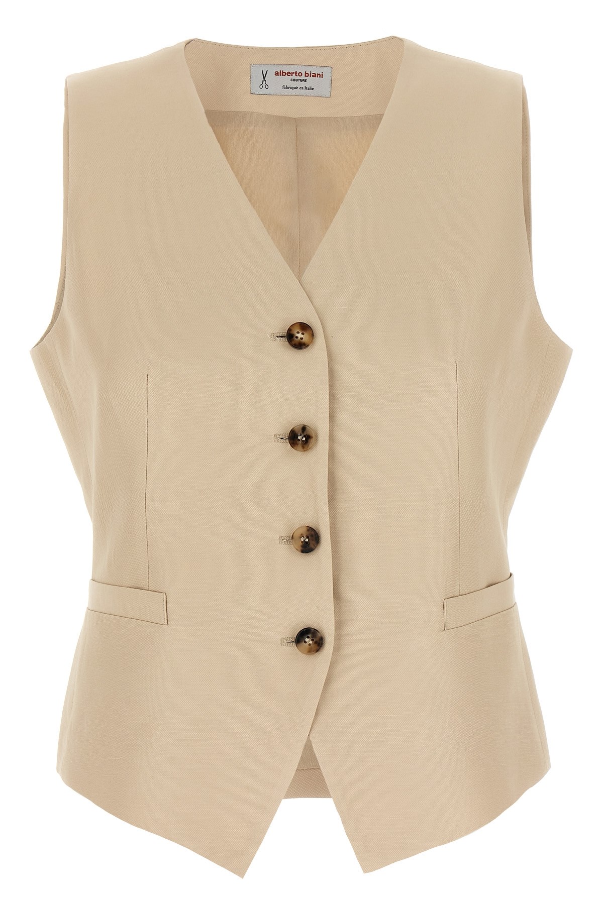 Alberto Biani Linen Viscose Vest