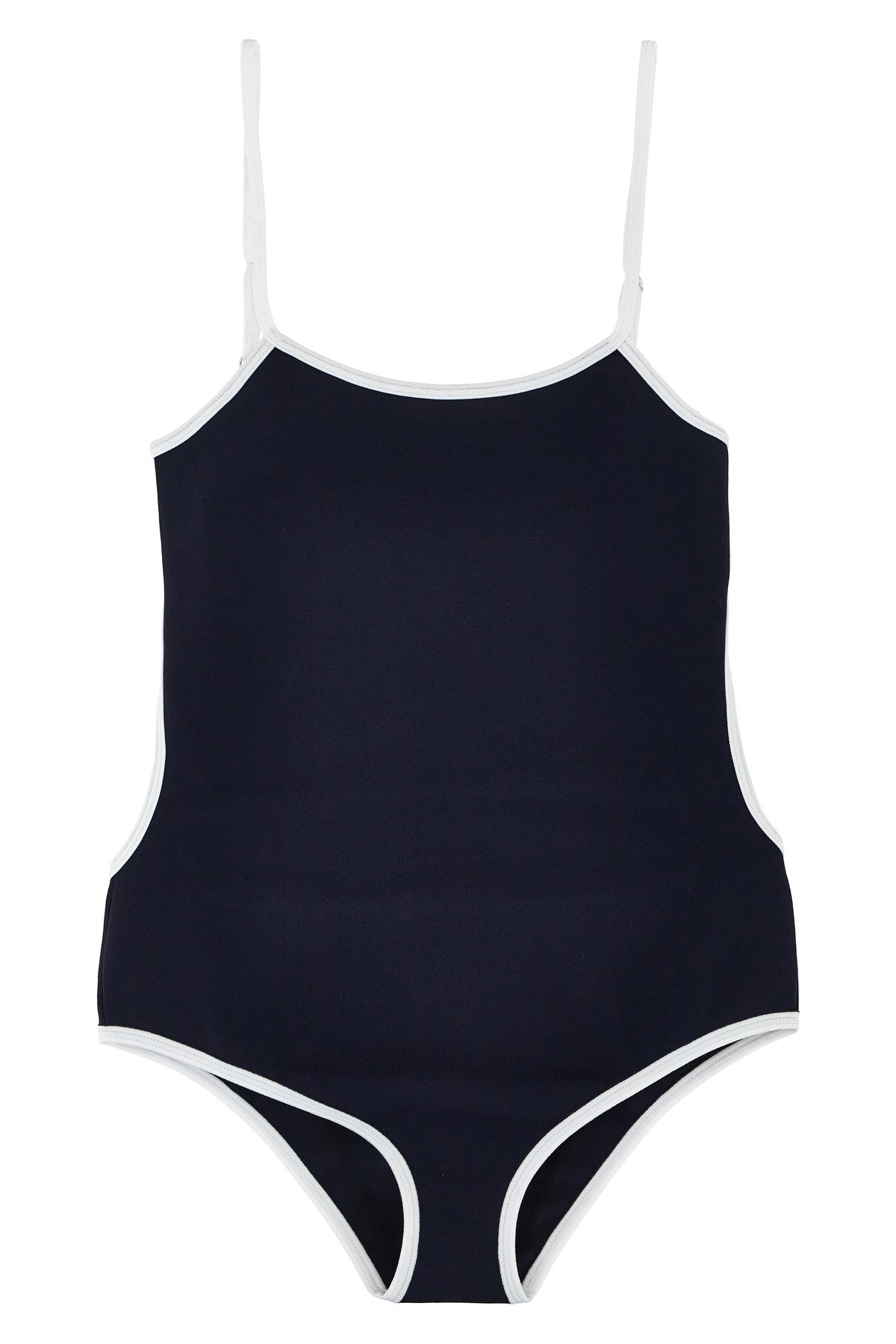 Miu Miu Trimmed Spaghetti Straps Stretch Lingerie In Black