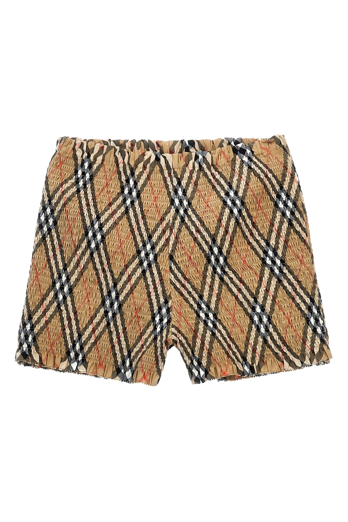 Shop Burberry Smock Stitch Bermuda Shorts