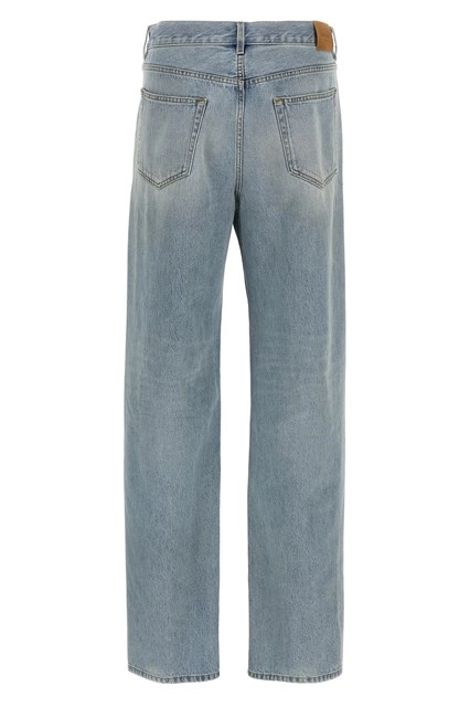 SAINT LAURENT PARIS｜JEANS (823600 Y21KD 4414) V-WAIST LONG BAGGY JEANS IN MICHIGAN BLUE DENIM | Saint