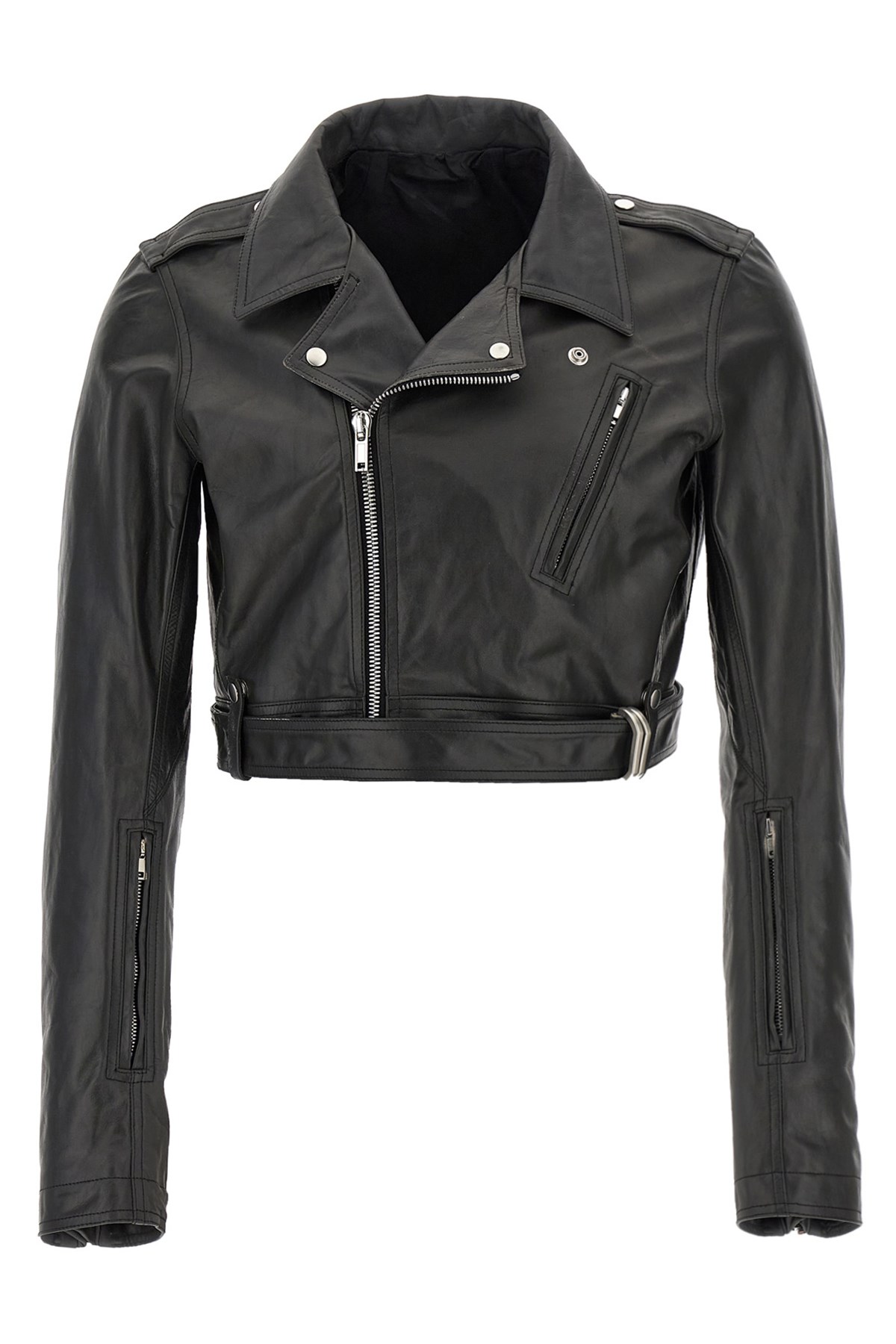 Rick Owens Black Cropped Luke S Stooges Jacket