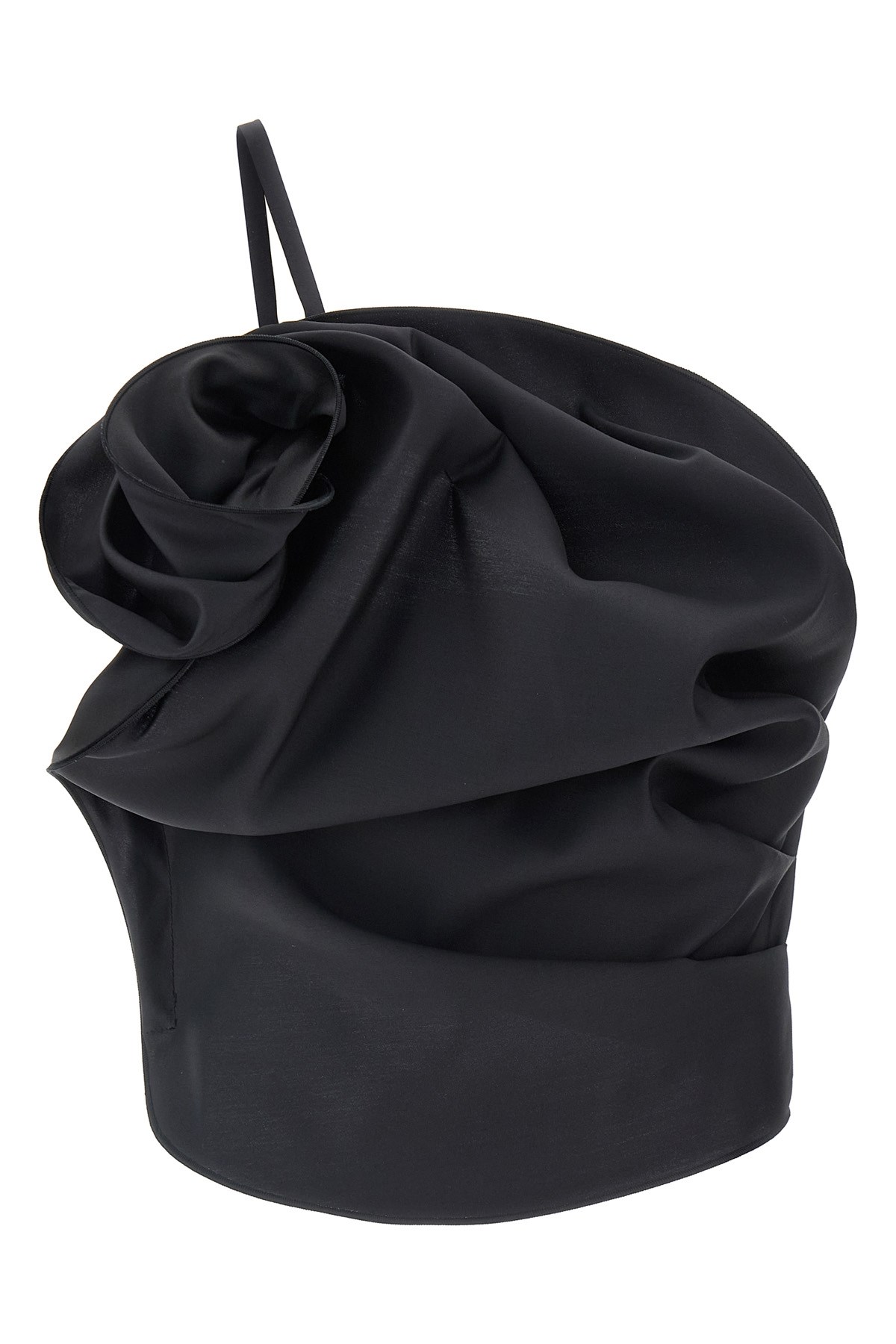 Magda Butrym Asymmetric Ruffled Strap Detail Top