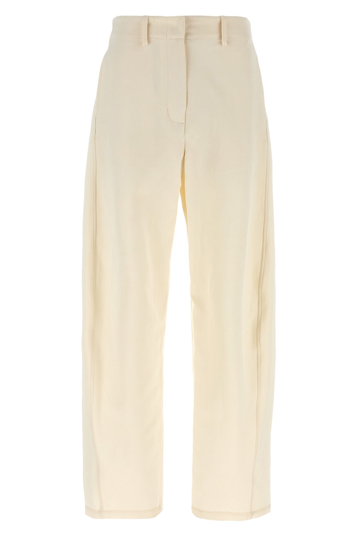 Magda Butrym Pleated Trousers With Belt Loops And Back Pocket