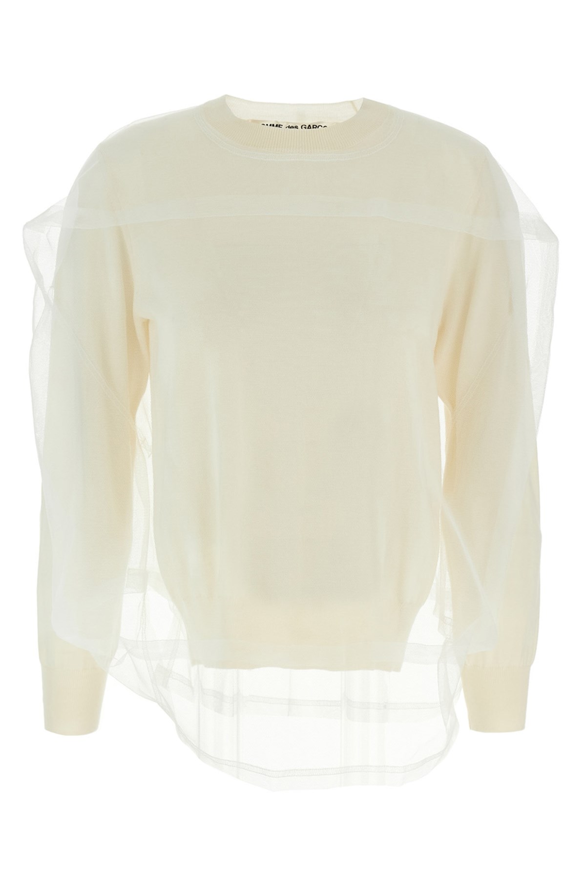COMME DES GARÃONS COMME DES GARÃ‡ONS TULLE SWEATER 