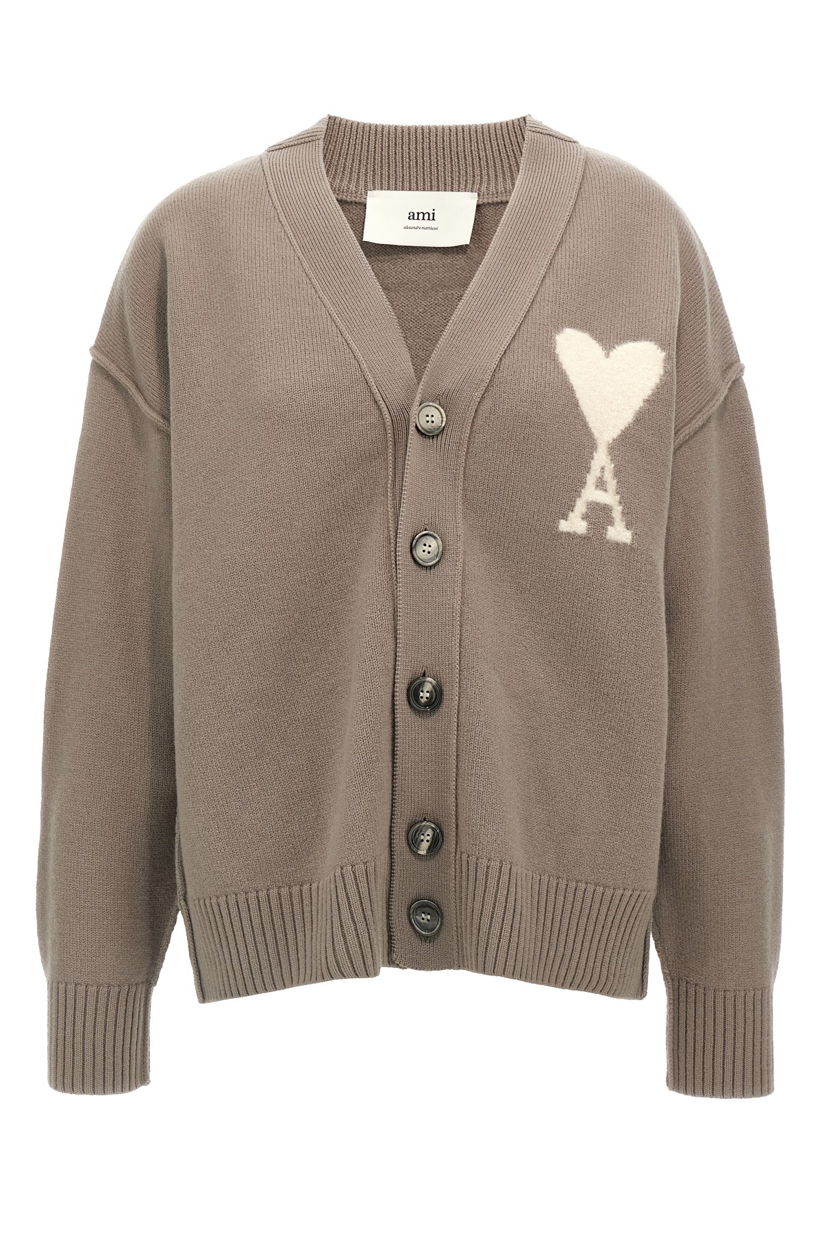 AMI ALEXANDRE MATTIUSSI AMI PARIS 'AMI DE COEUR' CARDIGAN