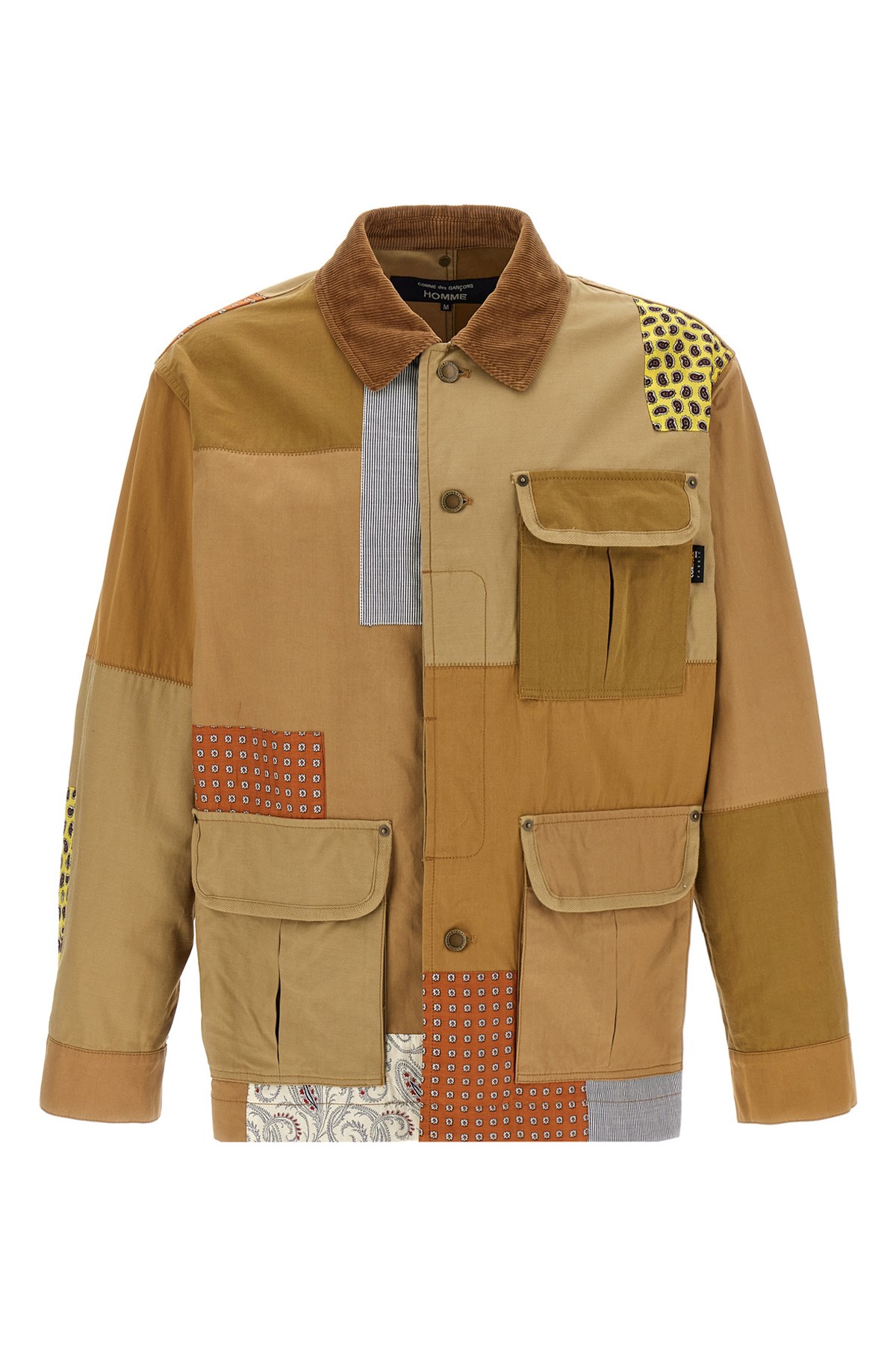 Shop Comme Des Garòªons Homme Patchwork Jacket