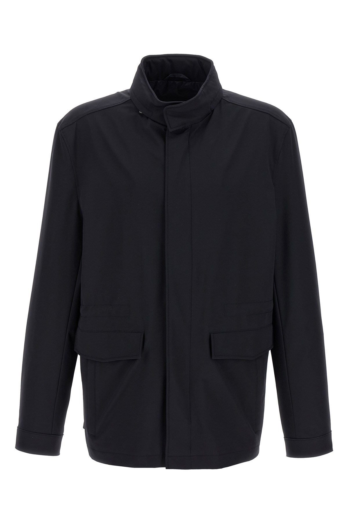 Pal Zileri Utility Jacket With Front Pockets And High Collar