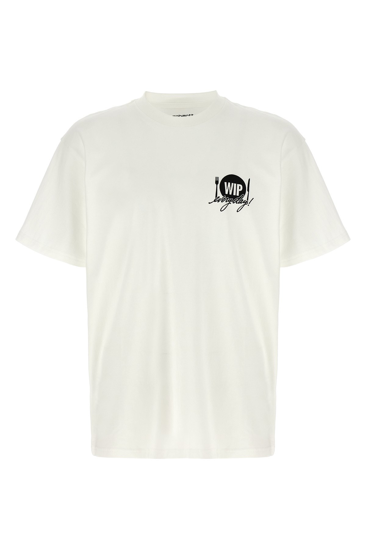 Tシャツ・カットソー MOSCHINO Logo embroidery t-shirt White A07130241 Moschino Logo Embroidery T-Shirt - White - Men | 071302411001