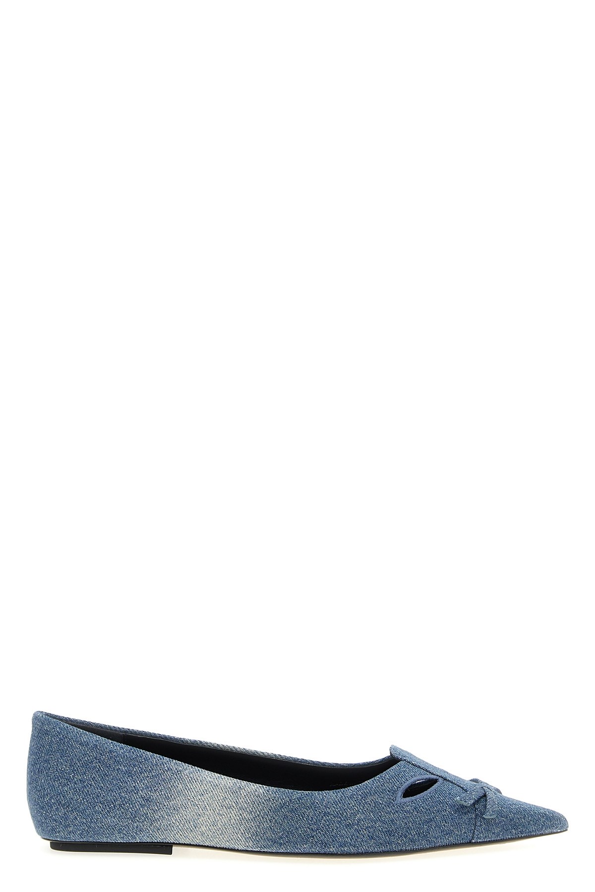 MARC JACOBS MARC JACOBS 'THE DENIM KAT' BALLET FLATS