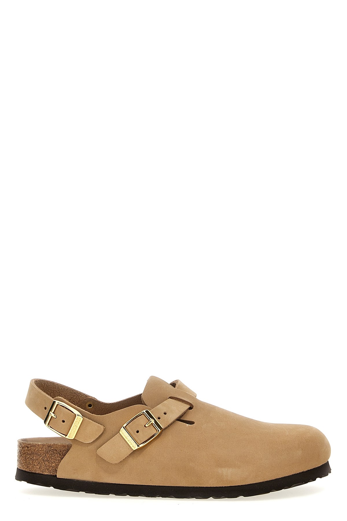 Birkenstock Beige Suede Tokio Ii Slippers