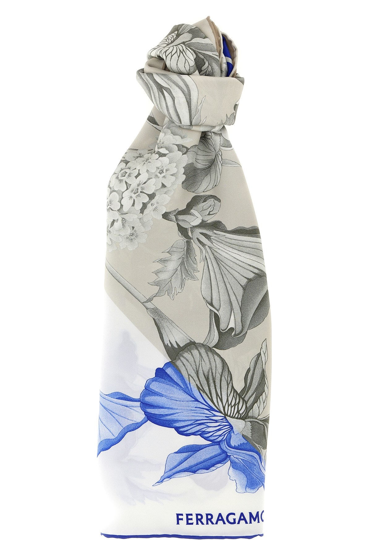 Ferragamo Hydrangea Scarf Scarves And Foulards Multicolor