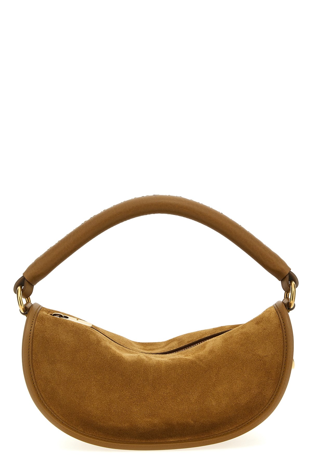 Burberry Camel Suede Hebden Handbag
