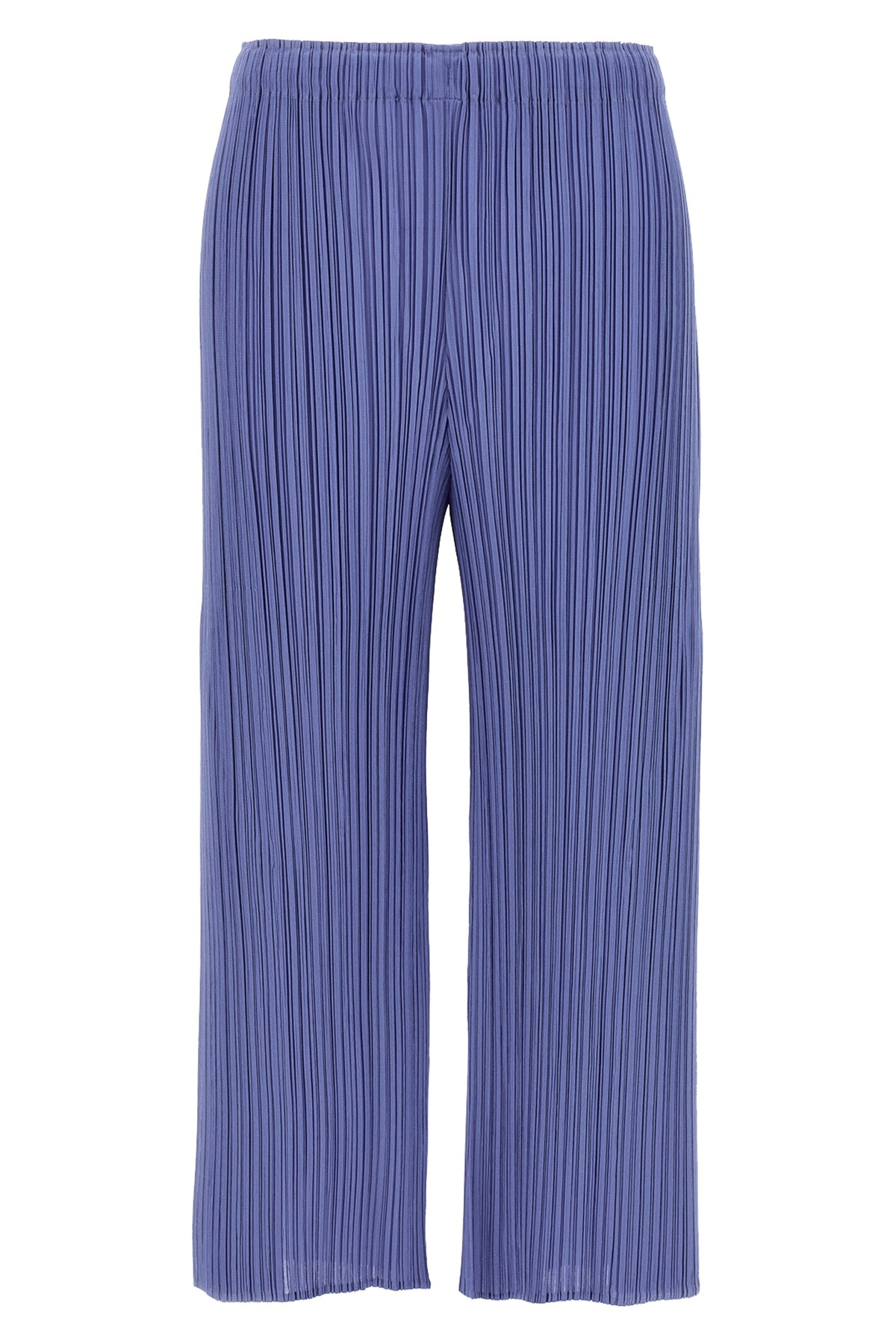 Issey Miyake March Pleated Wide Leg Trousers In Blue